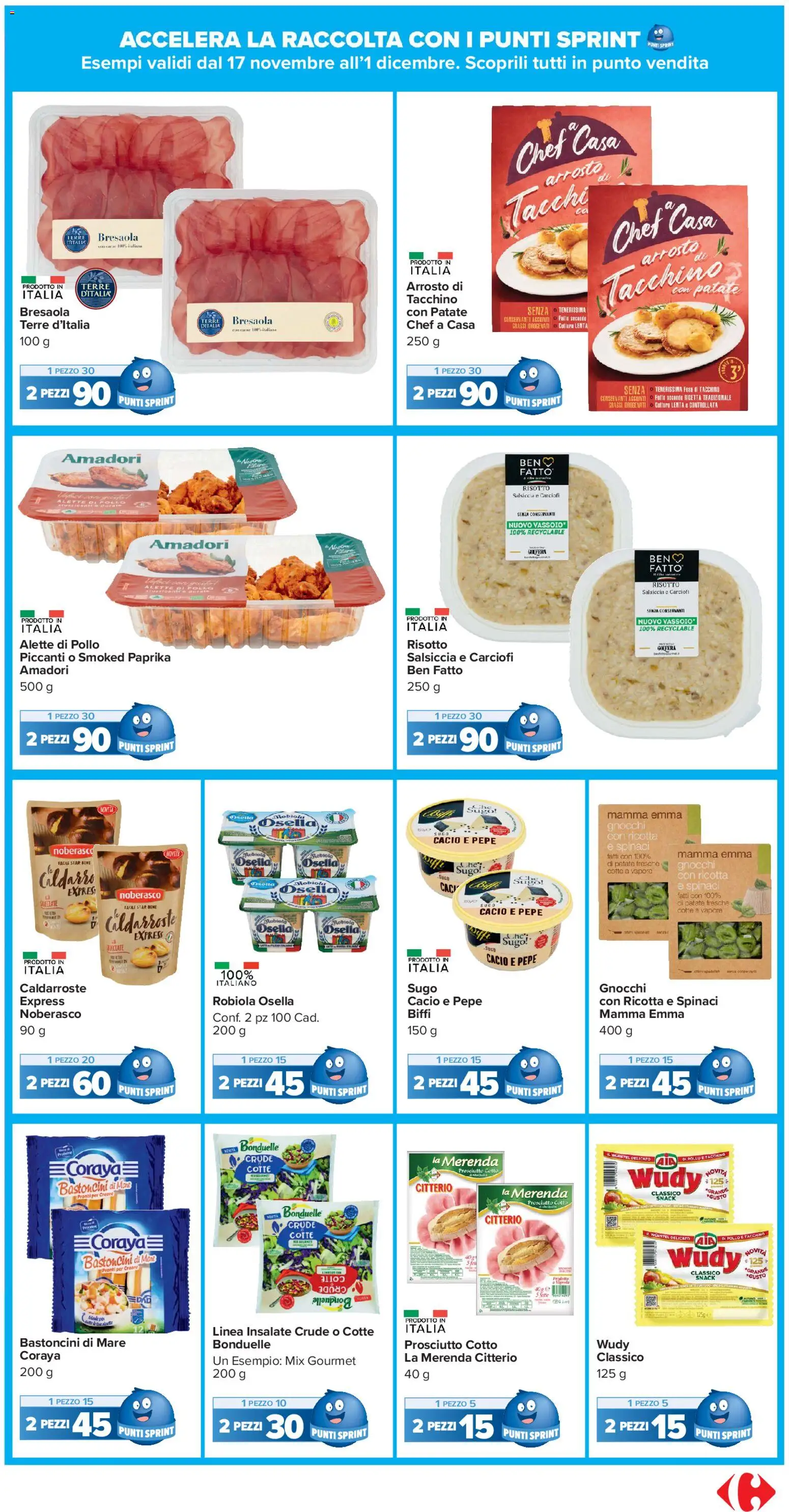 Volantino Carrefour del 17.11.2025 | Pagina: 23 | Prodotti: Arrosto, Bresaola, Tacchino, Prosciutto