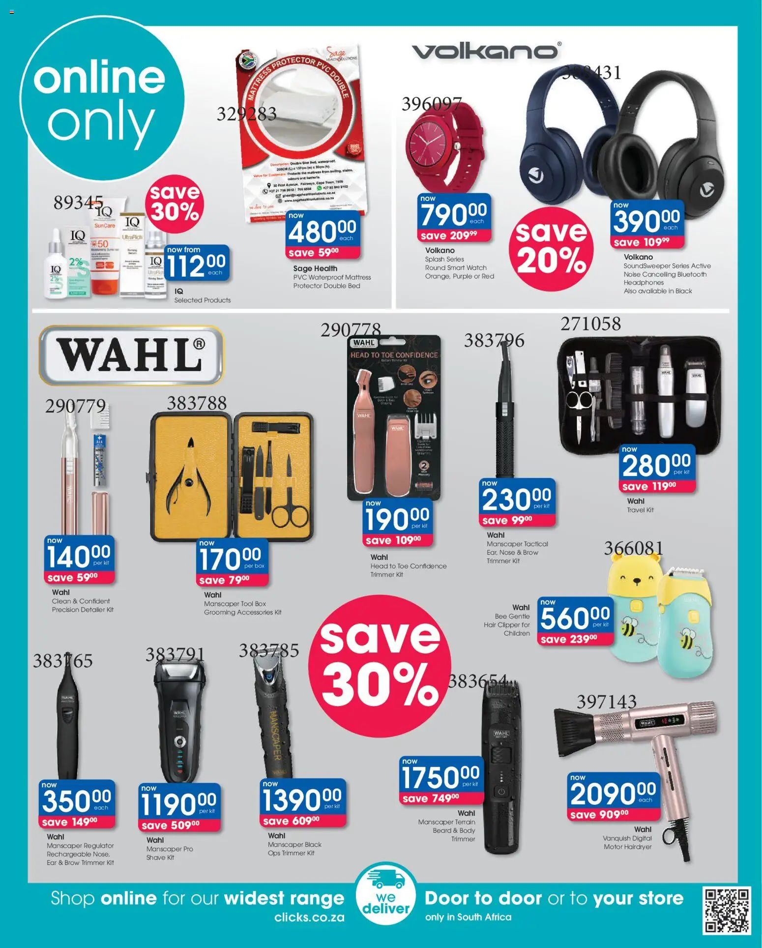 New Clicks catalogue – valid from 23.10.2025 | Page: 5 | Products: Watch, Headphones, Bed, Mattress