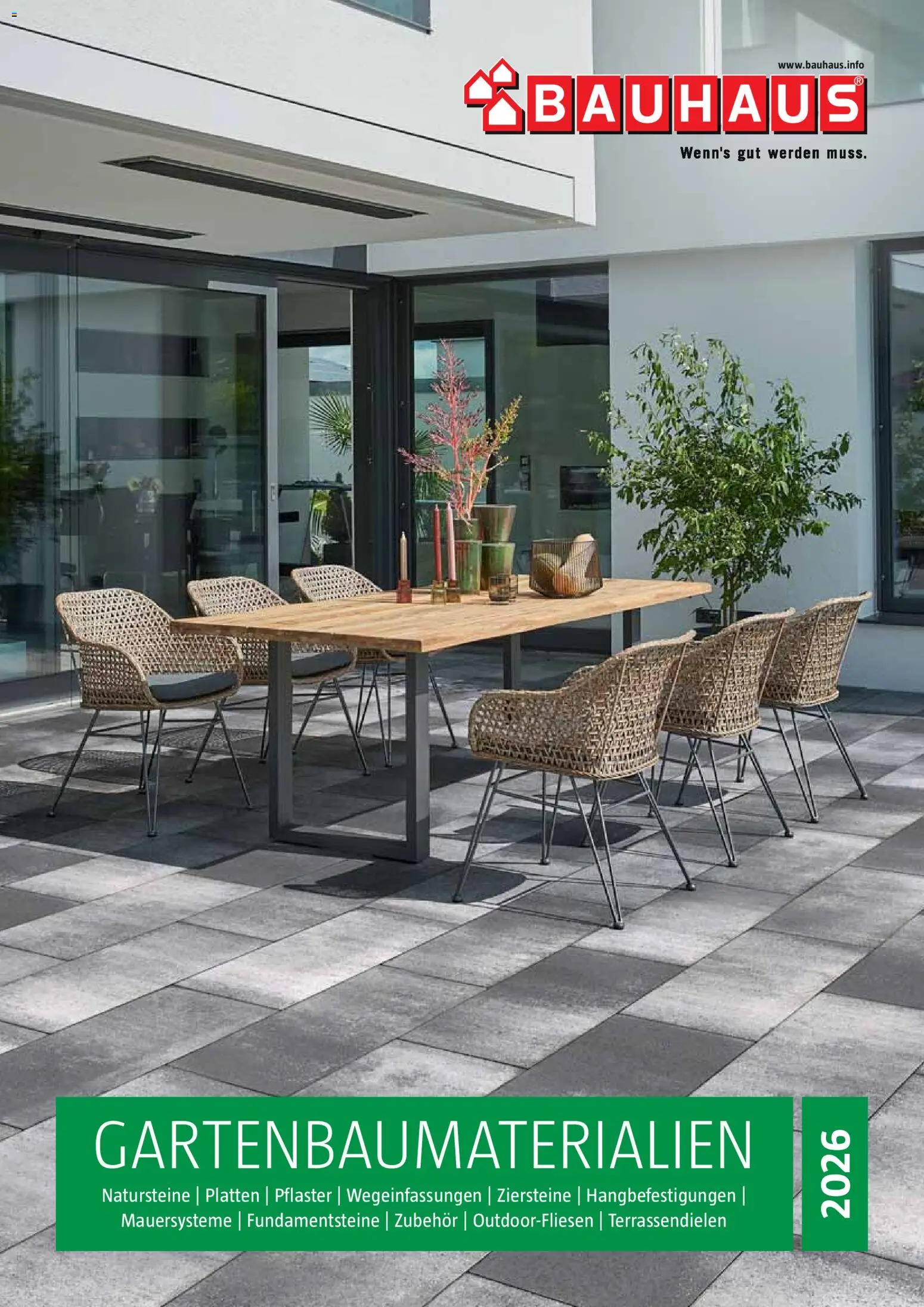 Bauhaus Gartenbaumaterialien gültig ab 01.04.2026 | Seite: 1