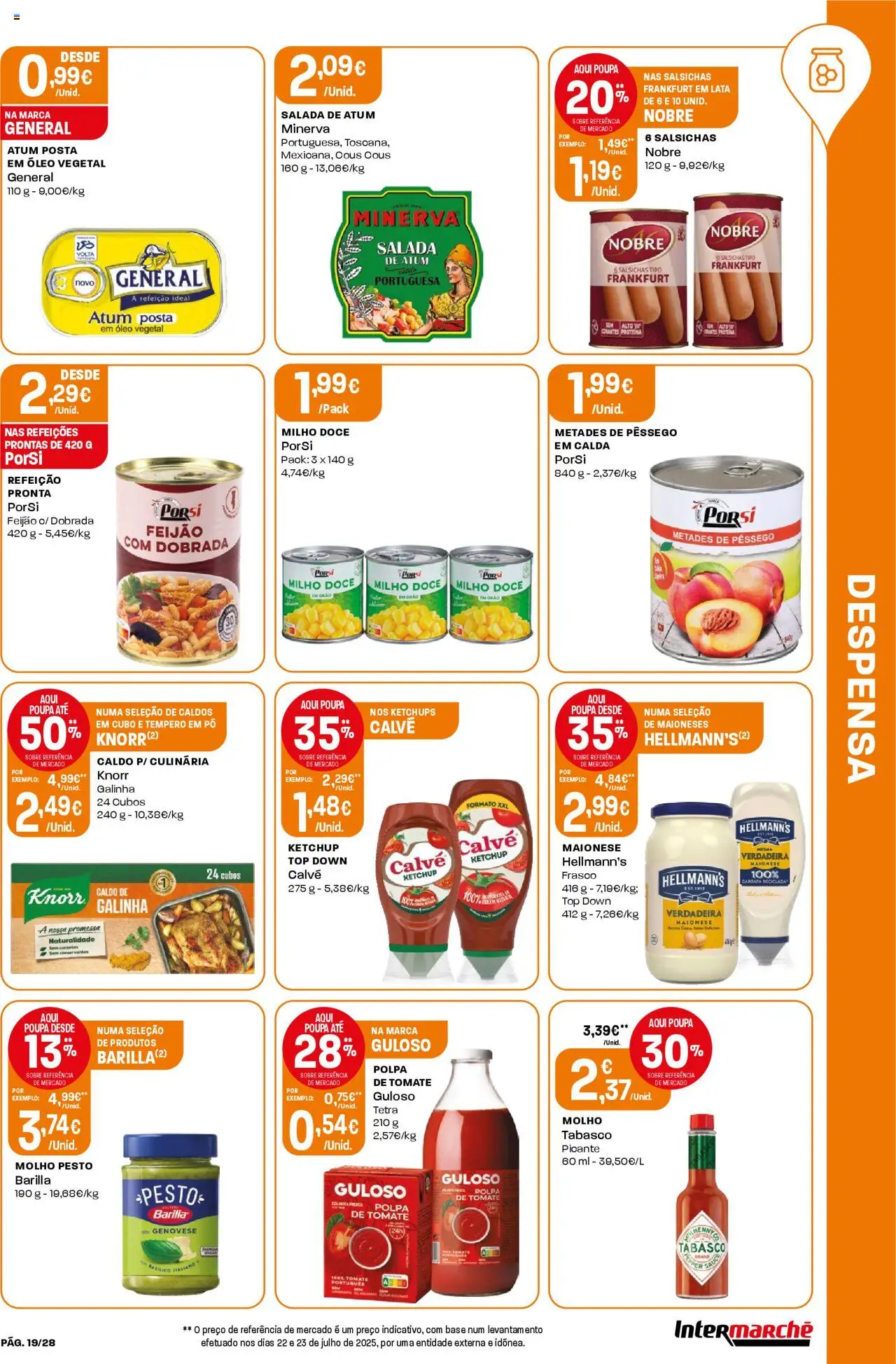 Intermarché folheto │ válido de 28.08.2025 | Página: 19 | Produtos: Top, Pó, Base, Milho