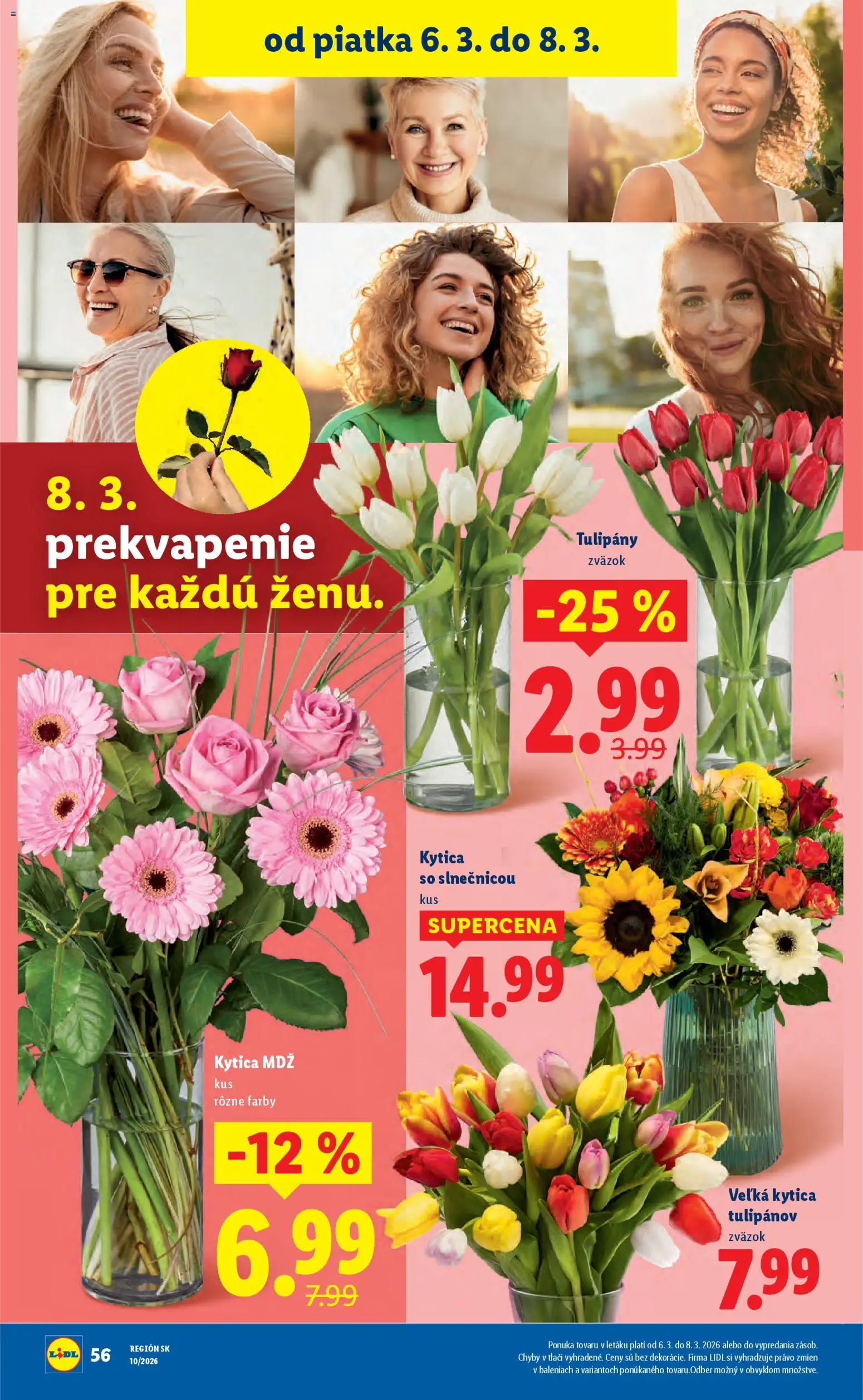 Nové Lidl akcie – leták je platný od 02.03.2026 | Strana: 74 | Produkty: Tulipány