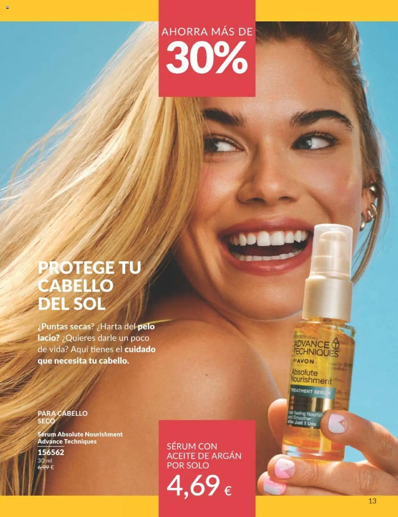 Catálogo AVON campaña 7 │ válido desde el 01.07.2025 | Página: 13 | Productos: Sérum, Aceite, Aceite de argán
