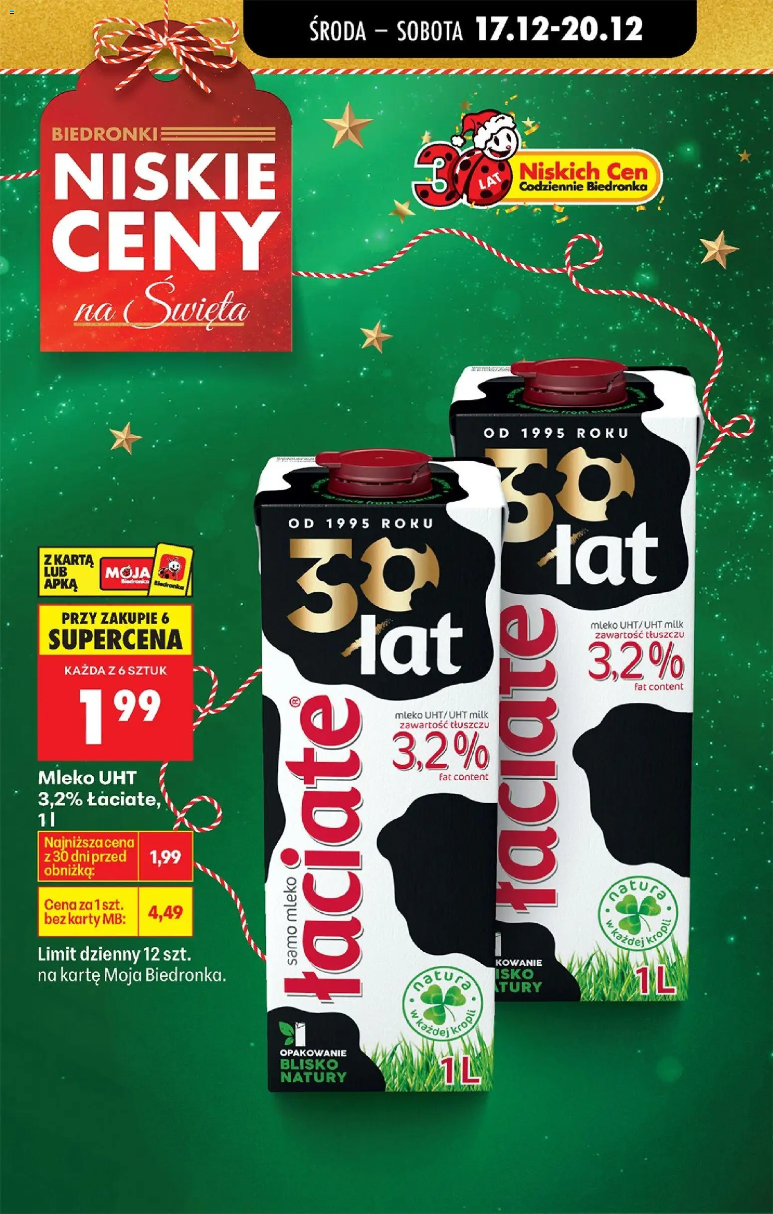 Biedronka gazetka - Oferta w tym tygodniu od 17.12.2025 | Strona: 11 | Produkty: Karta, Mleko