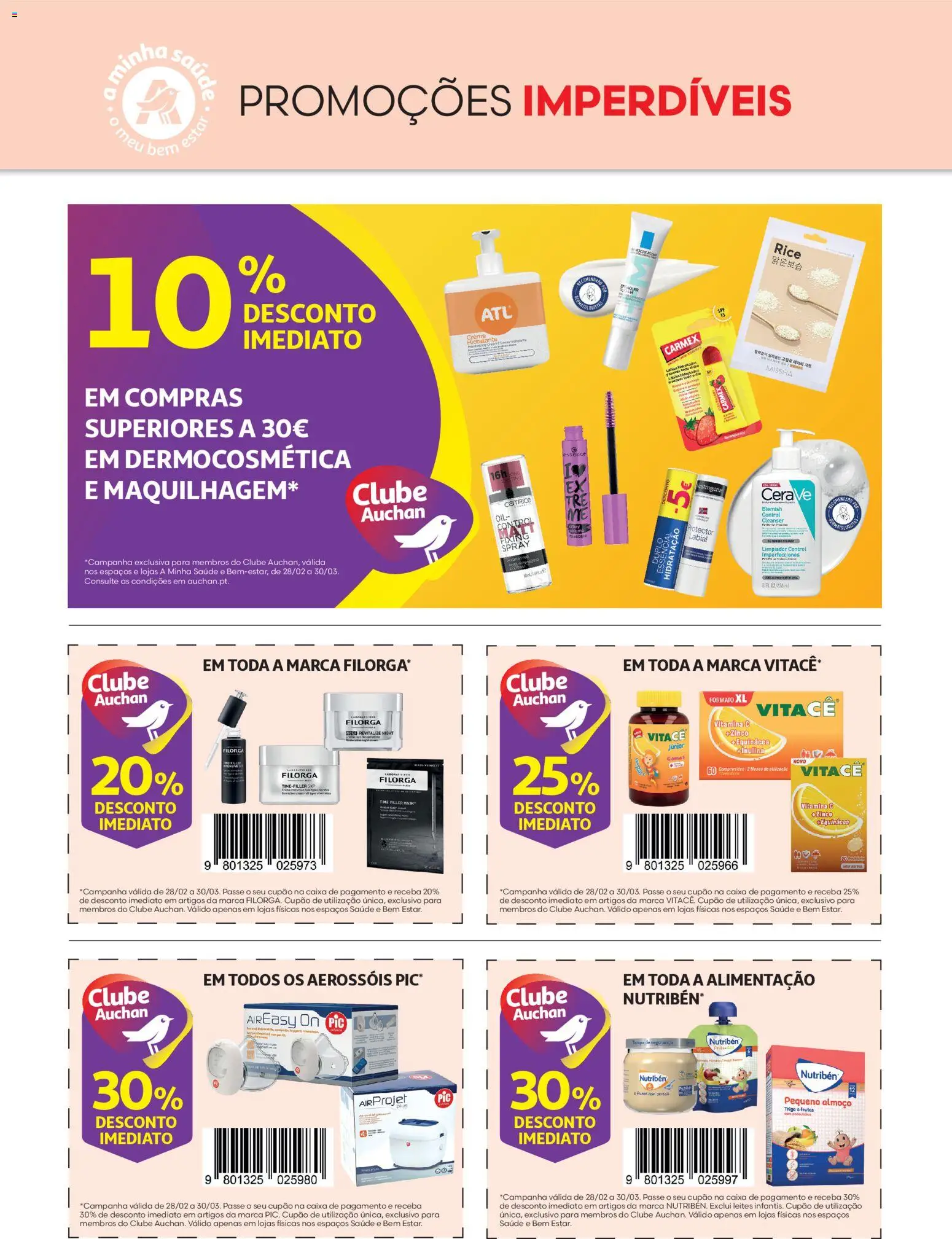 Auchan - Revista Mulher e Especial Higiene Oral │ válido de 28.02.2026 | Página: 44 | Produtos: Caixa, Vitamina c, Gomas, Creme
