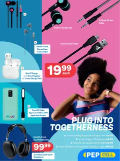 PEP Stores specials catalogue – valid from 25.03.2026 | Page: 11 | Products: Earphones, Headphones, USB, Light