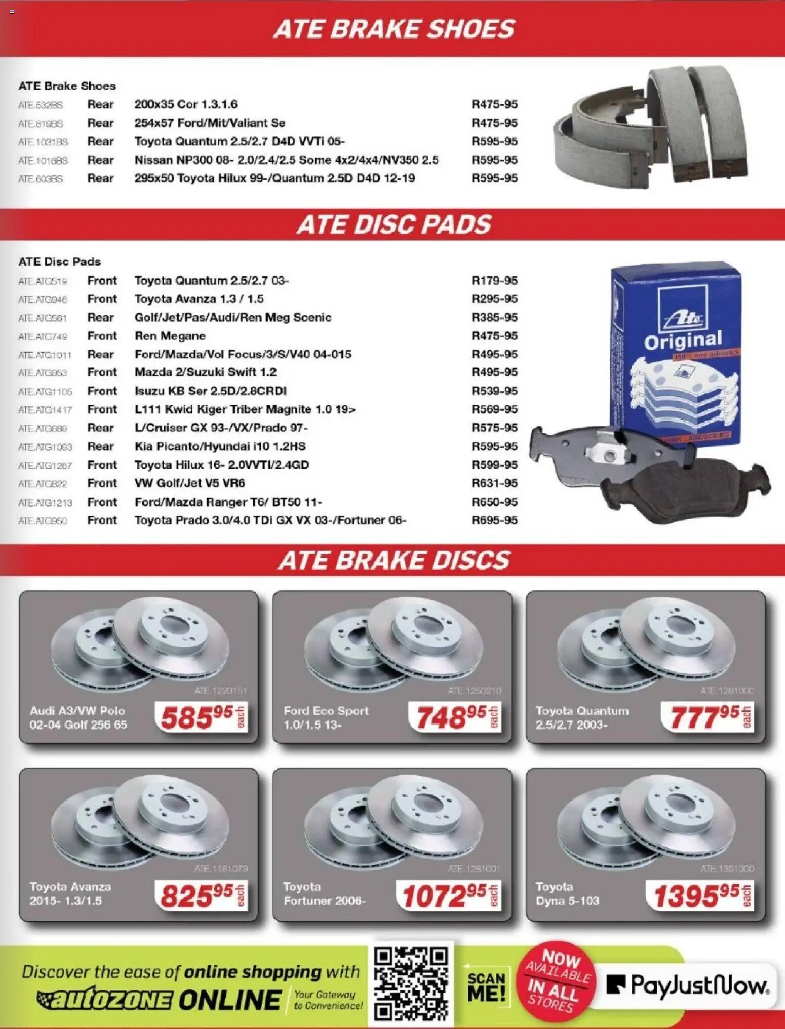 New AutoZone catalogue – valid from 22.10.2025 | Page: 7 | Products: Pads