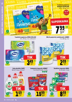 IKI leidinys galioja nuo 09.03.2026 | Puslapis: 50 | Prekių: Rankšluostis, Ploviklis, Tualetinis popierius