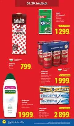 KŐBÁNYAI Világos sör*, Alkoholtartalom: 4,3%, Kizárólag 6 db-os összecsomagolásban +6x50 Ft betétdíj, 6 x 0,5 l - amely érvényes a következő dátumtól: 16.04.2026 | Oldal: 58