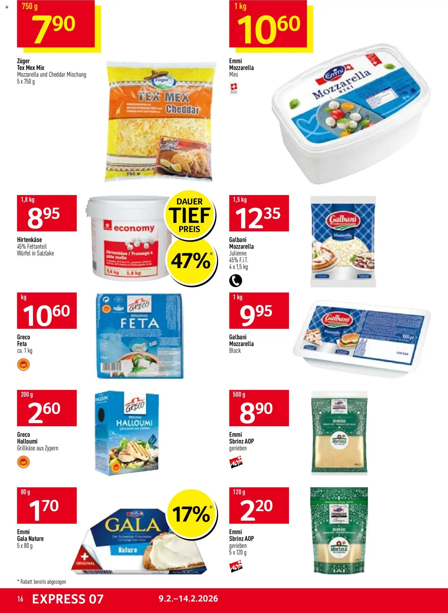 Prodega Aktionen – gültig ab 09.02.2026 | Seite: 16 | Produkte: Feta