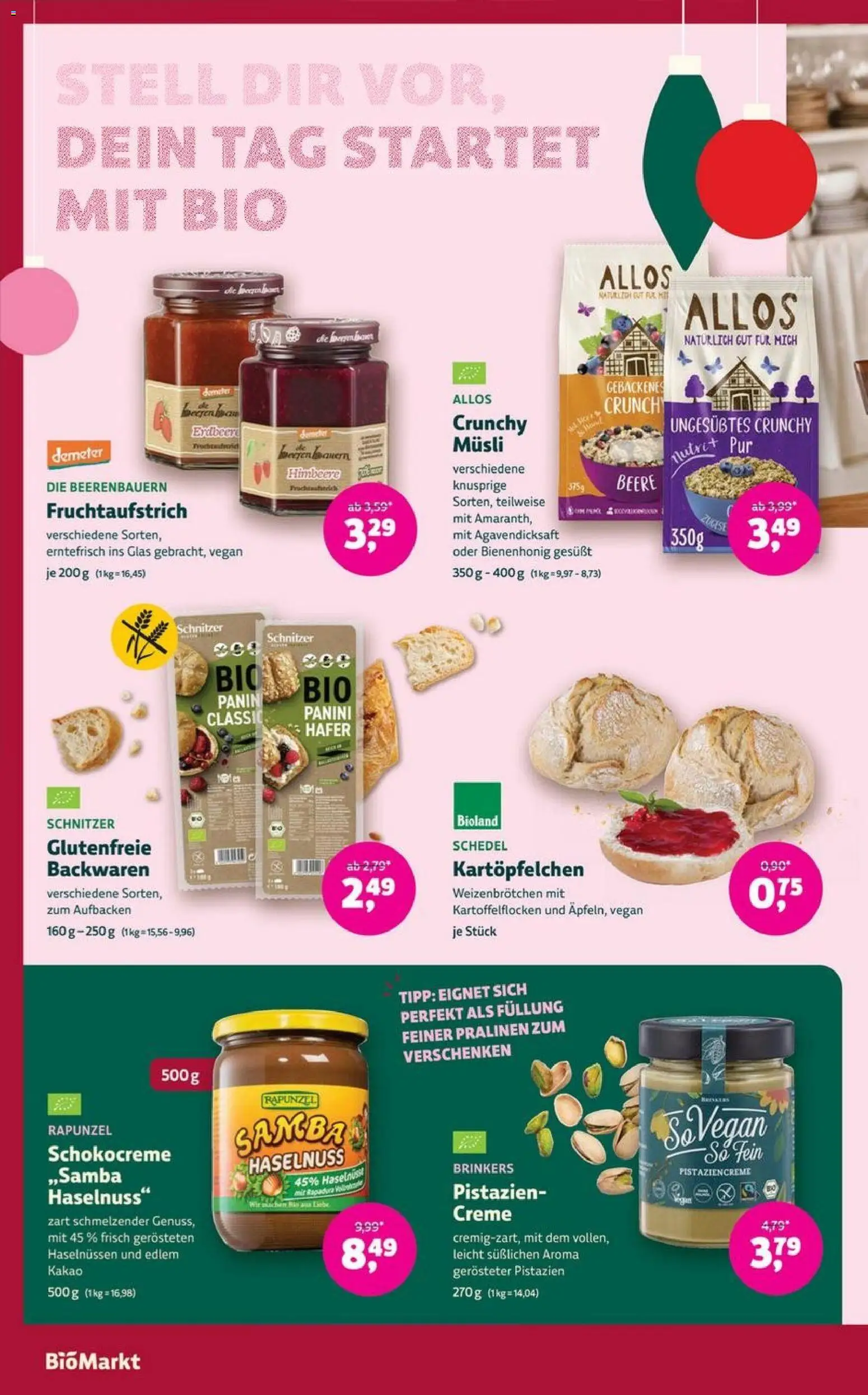 Denns BioMarkt Angebote – gültig ab 17.12.2025 | Seite: 10 | Produkte: Musli, Pistazien, Creme, Himbeere