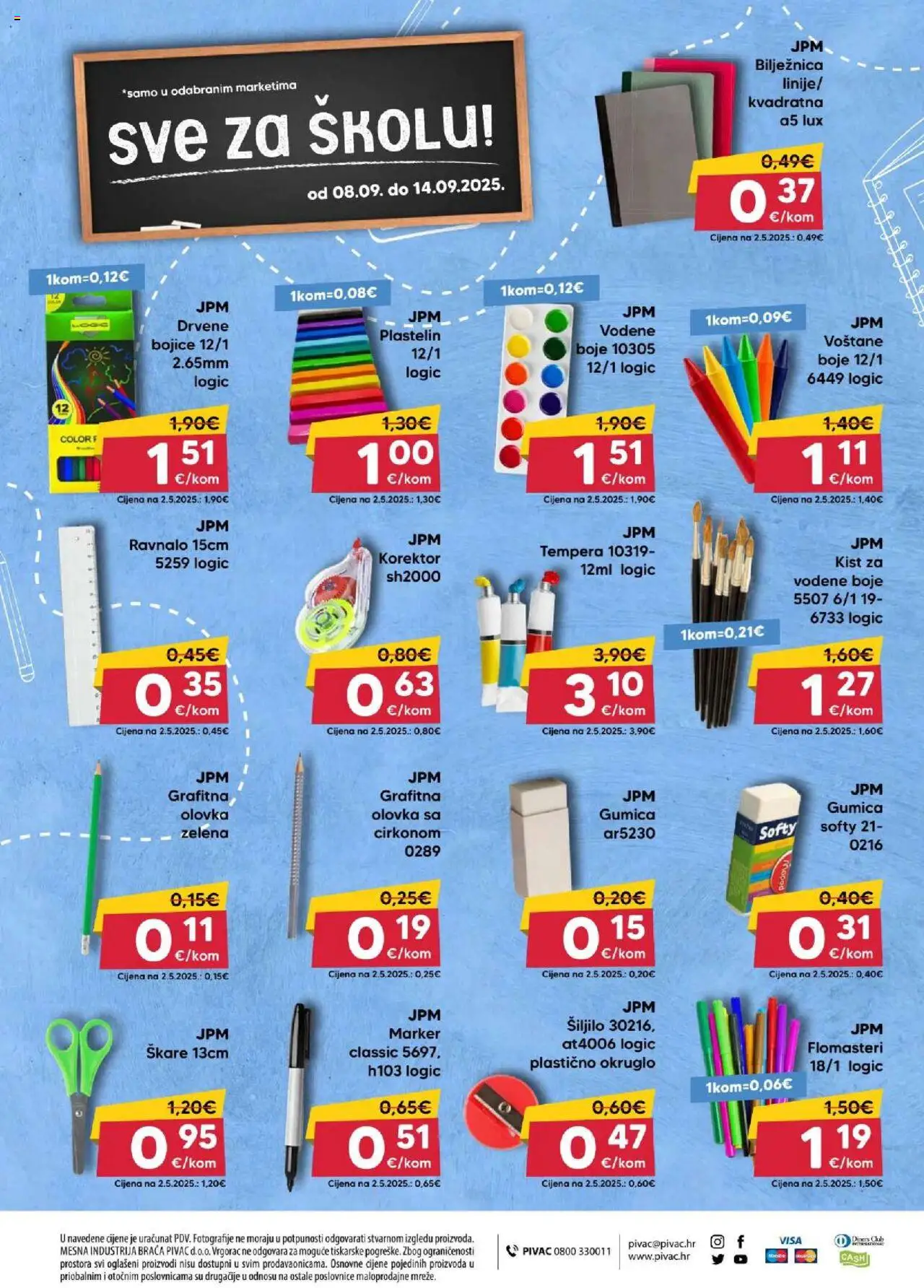 Pivac katalog | vrijedi od 08.09.2025 | Stranica: 16 | Proizvodi: Vodene boje, Šiljilo, Bilježnica, Flomasteri