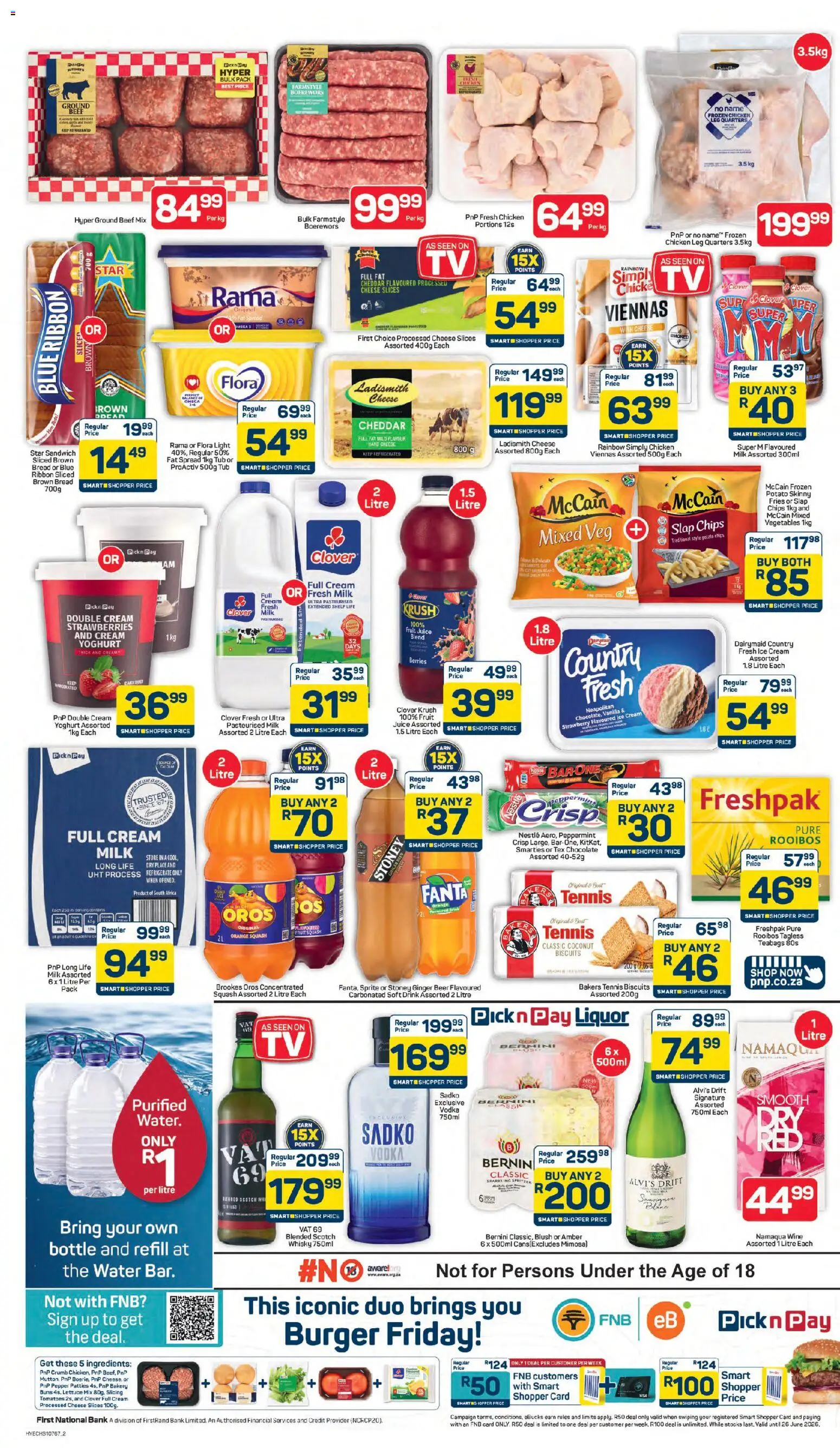 New Pick n Pay catalogue – valid from 09.04.2026 | Page: 2 | Products: Biscuits, Chicken, Blush, Stoney