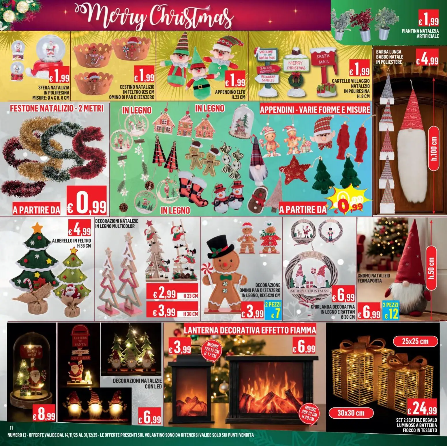 Volantino Satur del 14.11.2025 | Pagina: 11 | Prodotti: Fermaporta, The, Batteria, Decorazioni