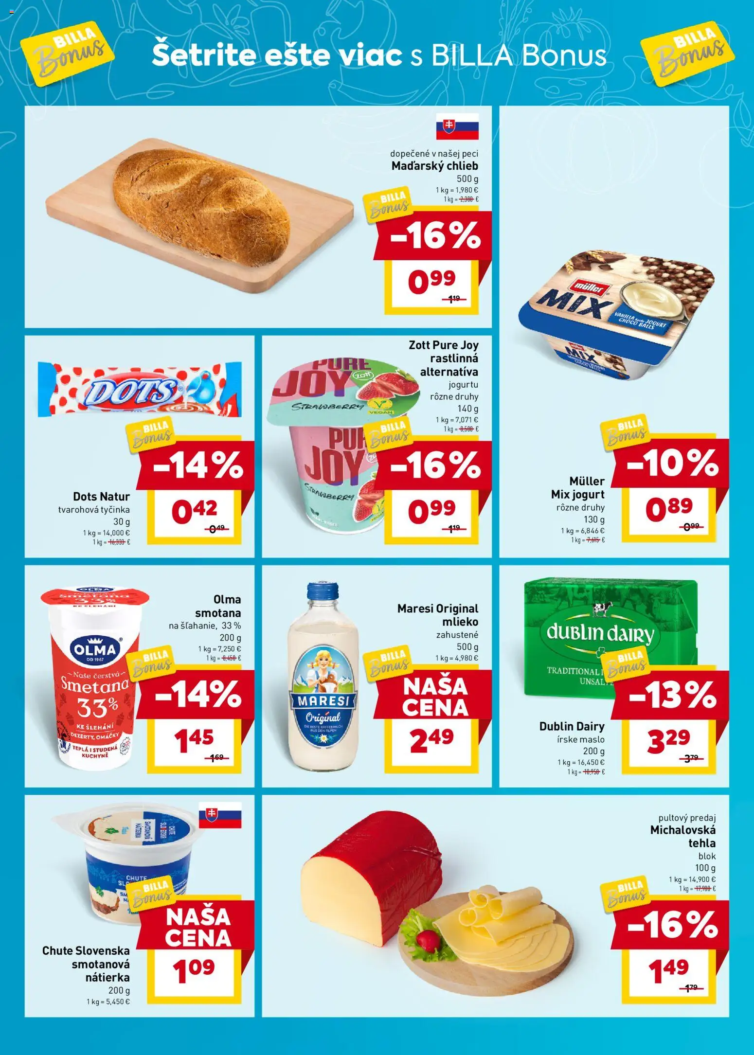Nové Billa akcie – leták je platný od 25.03.2026 | Strana: 2 | Produkty: Maslo, Mlieko, Smotana, Kuchyne