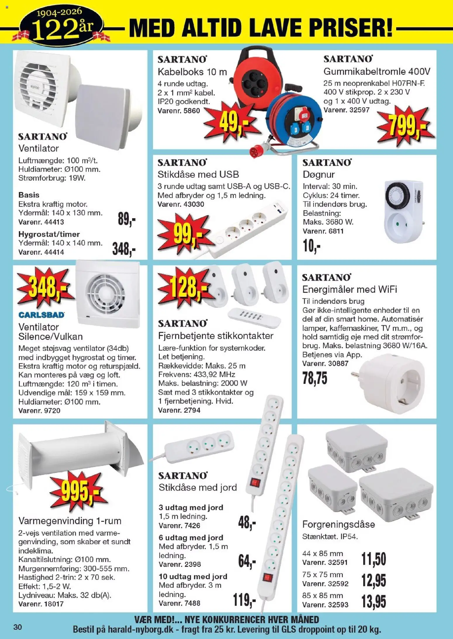 Harald Nyborg tilbudsavis – gyldig fra 15.01.2026 | Side: 32 | Produkter: USB, TV, Ventilator, Søm