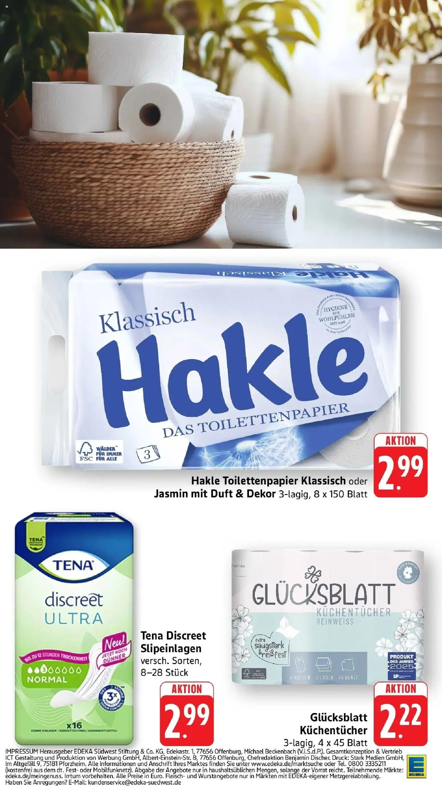 Angebote – gültig ab 27.04.2026 | Seite: 46 | Produkte: Duft, Fleisch, Toilettenpapier