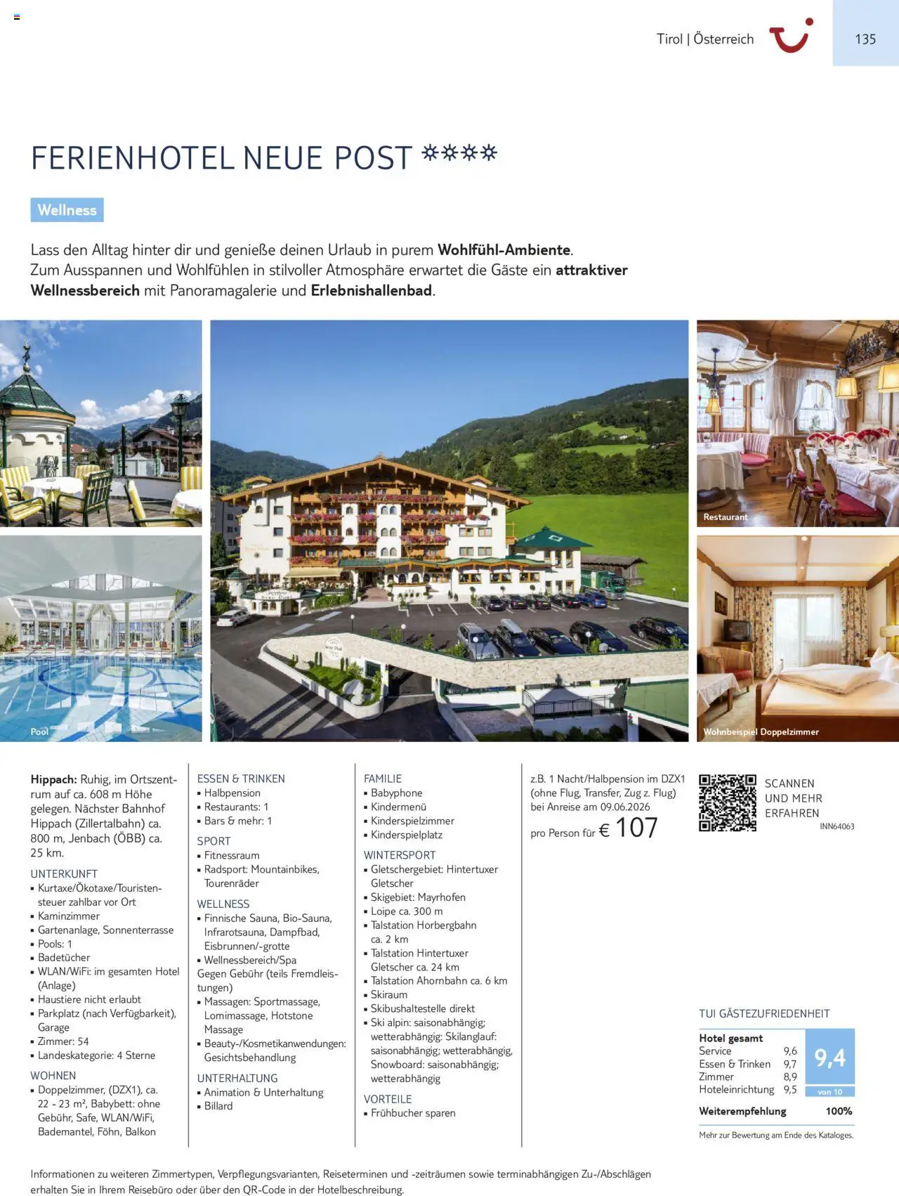 TUI Urlaub mit eigener Anreise 2025/26 – gültig ab 01.11.2025 | Seite: 135 | Produkte: Rum, Babybett, Ski, Snowboard
