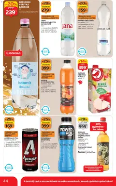 Auchan Akciós újság - amely érvényes a következő dátumtól: 18.12.2025 | Oldal: 44