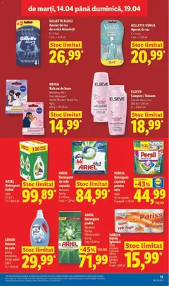 Ofertele Lidl valabile de la 14.04.2026 | Pagină: 11 | Produse: Parfum, Șampon, Balsam, Balsam de rufe