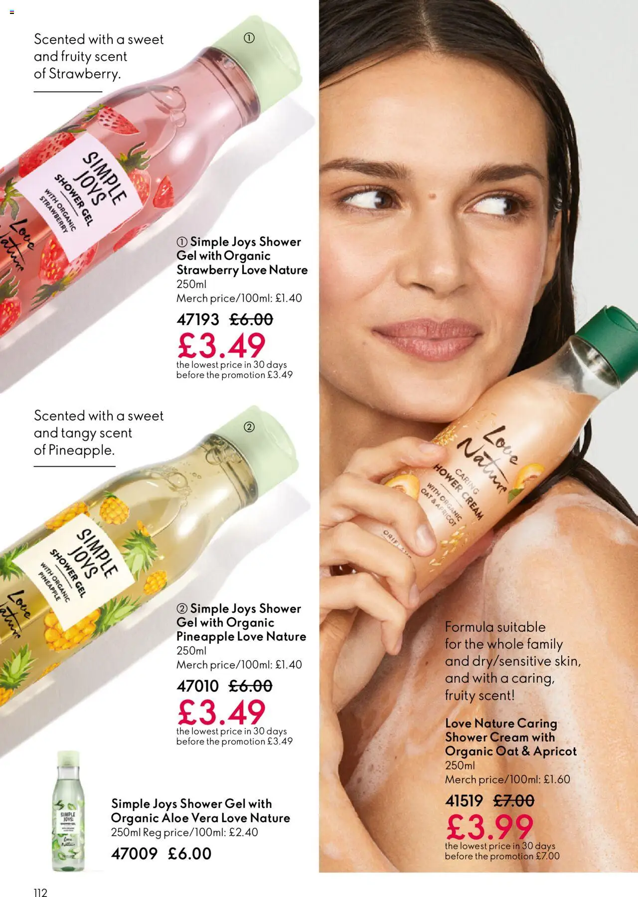 {H1} | Page: 112 | Products: Shower, Shower gel, Cream, Strawberry