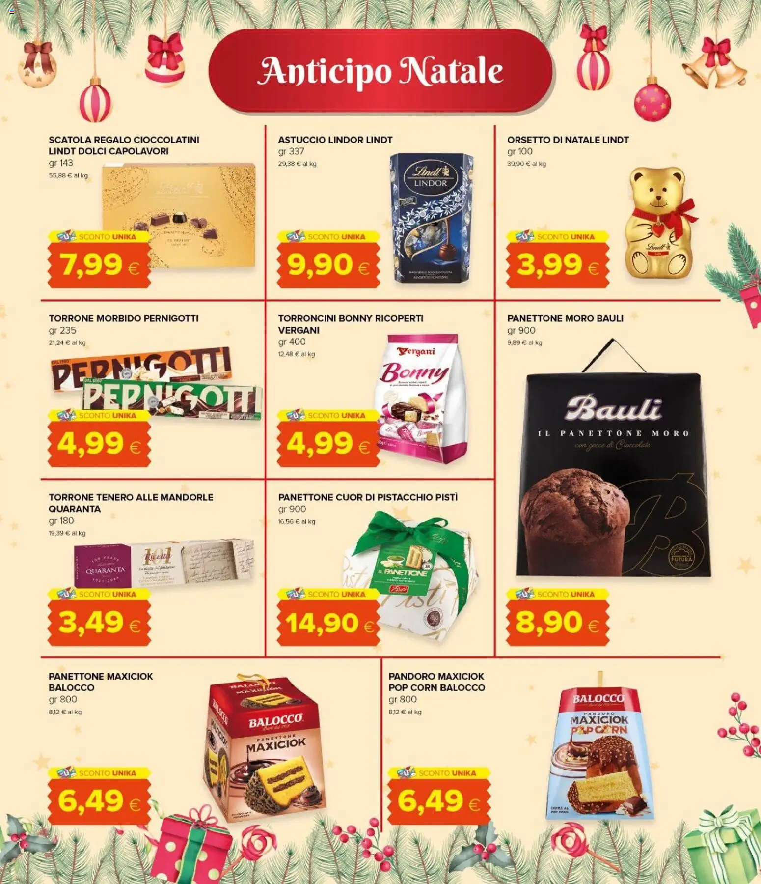 Volantino Oasi del 01.12.2025 | Pagina: 11 | Prodotti: Panettone, Torroncini, Cioccolatini, Scatola