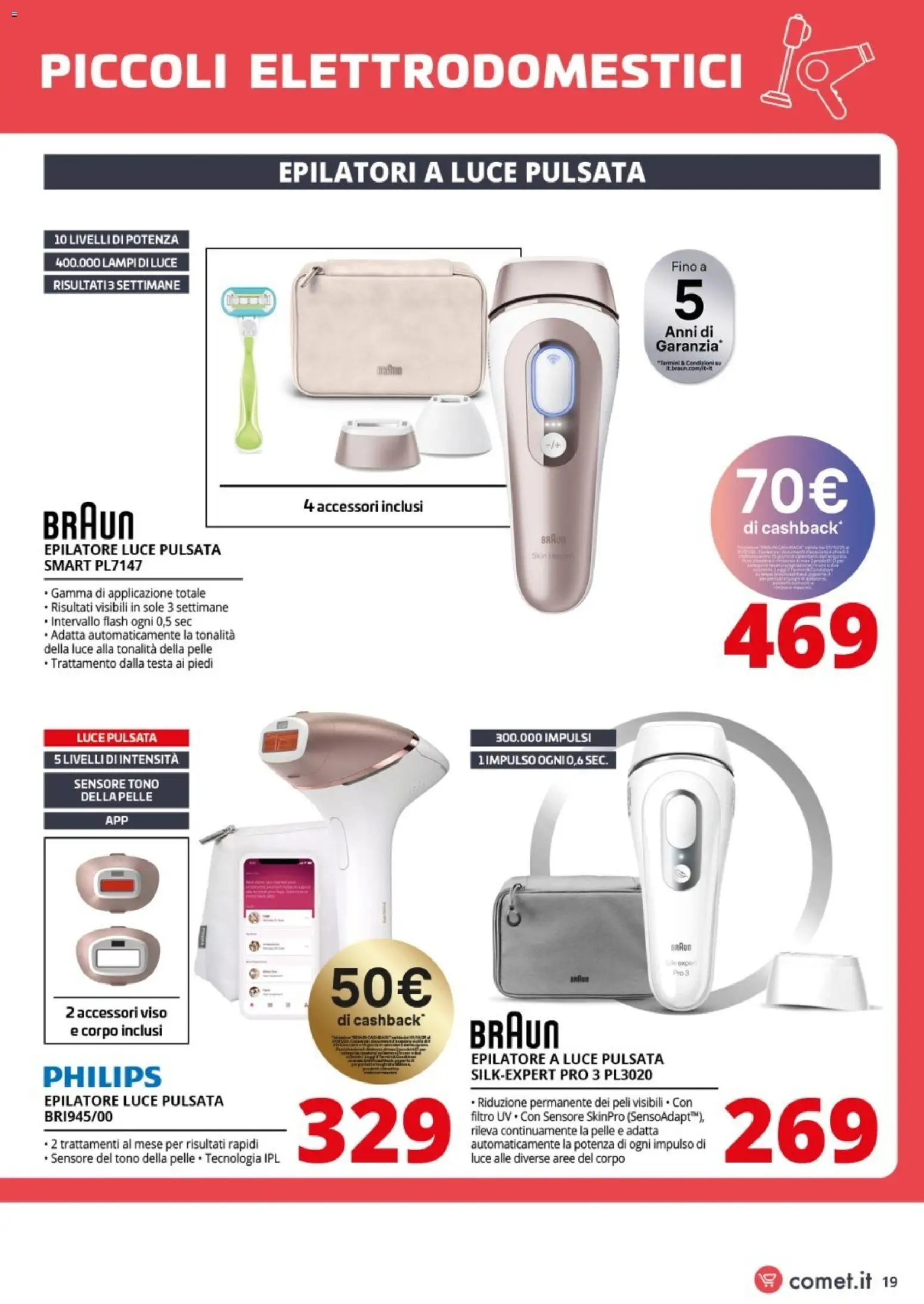 Volantino Comet del 09.01.2026 | Pagina: 19 | Prodotti: Epilatore