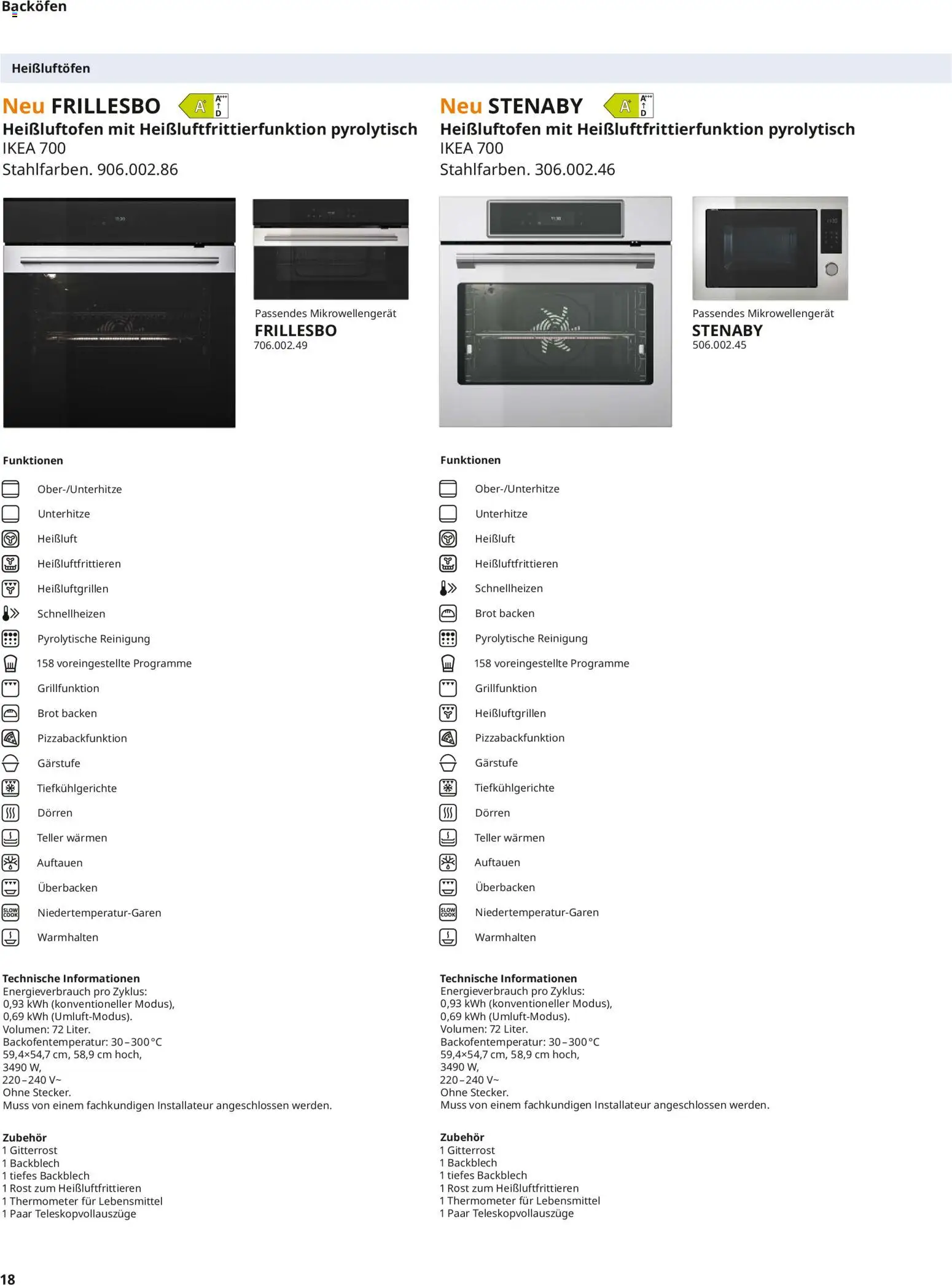 Ikea Elektrogeräte – gültig ab 10.04.2026 | Seite: 18 | Produkte: Thermometer, Backofen, Brot