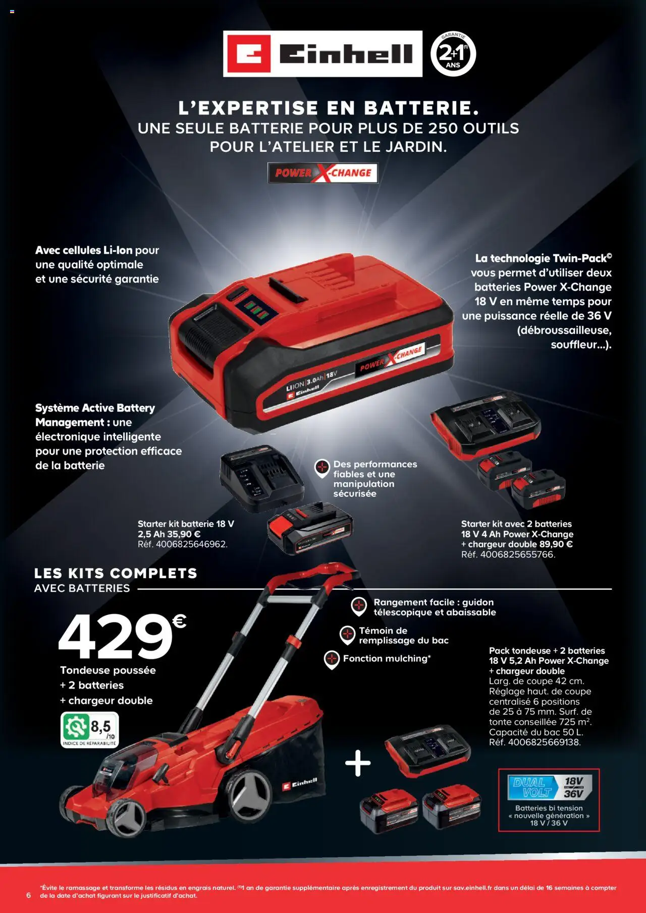  | Page: 6 | Produits: Tondeuse, Batterie