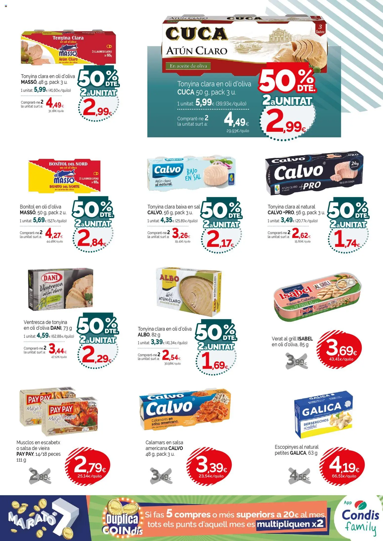 Condis - folleto life │ válido desde el 21.01.2026 | Página: 15 | Productos: Calamares, Aceite, Aceite de oliva, Atún claro