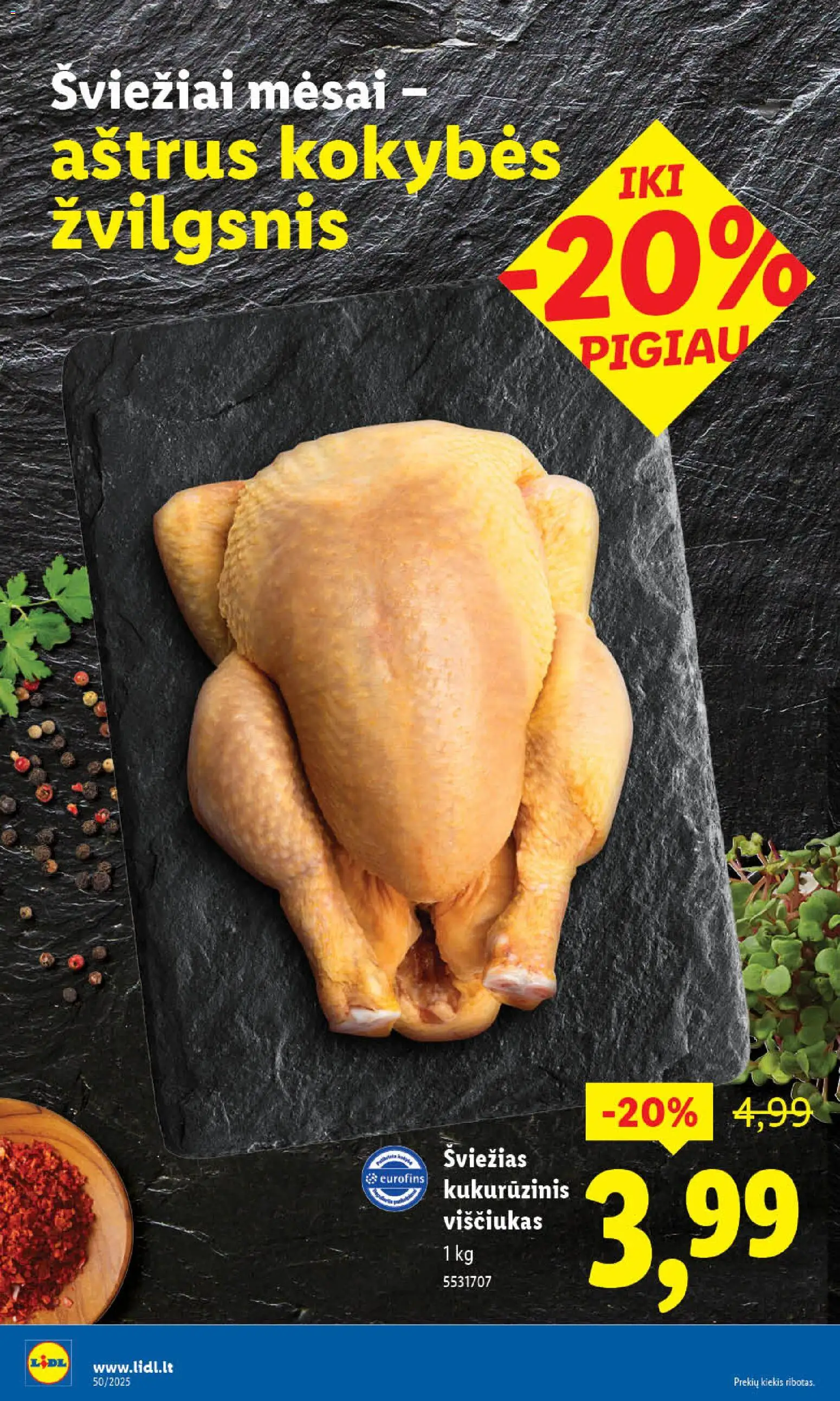 LIDL akcijos nuo 08.12.2025 | Puslapis: 10 | Prekių: Viščiukas