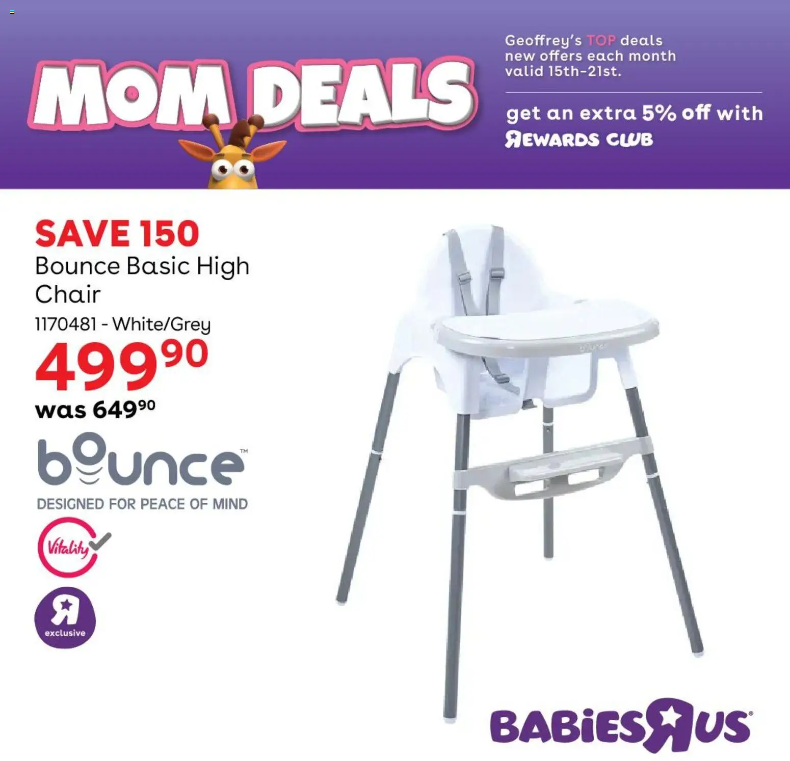 New Babies R Us catalogue – valid from 15.02.2026 | Page: 5 | Products: Chair