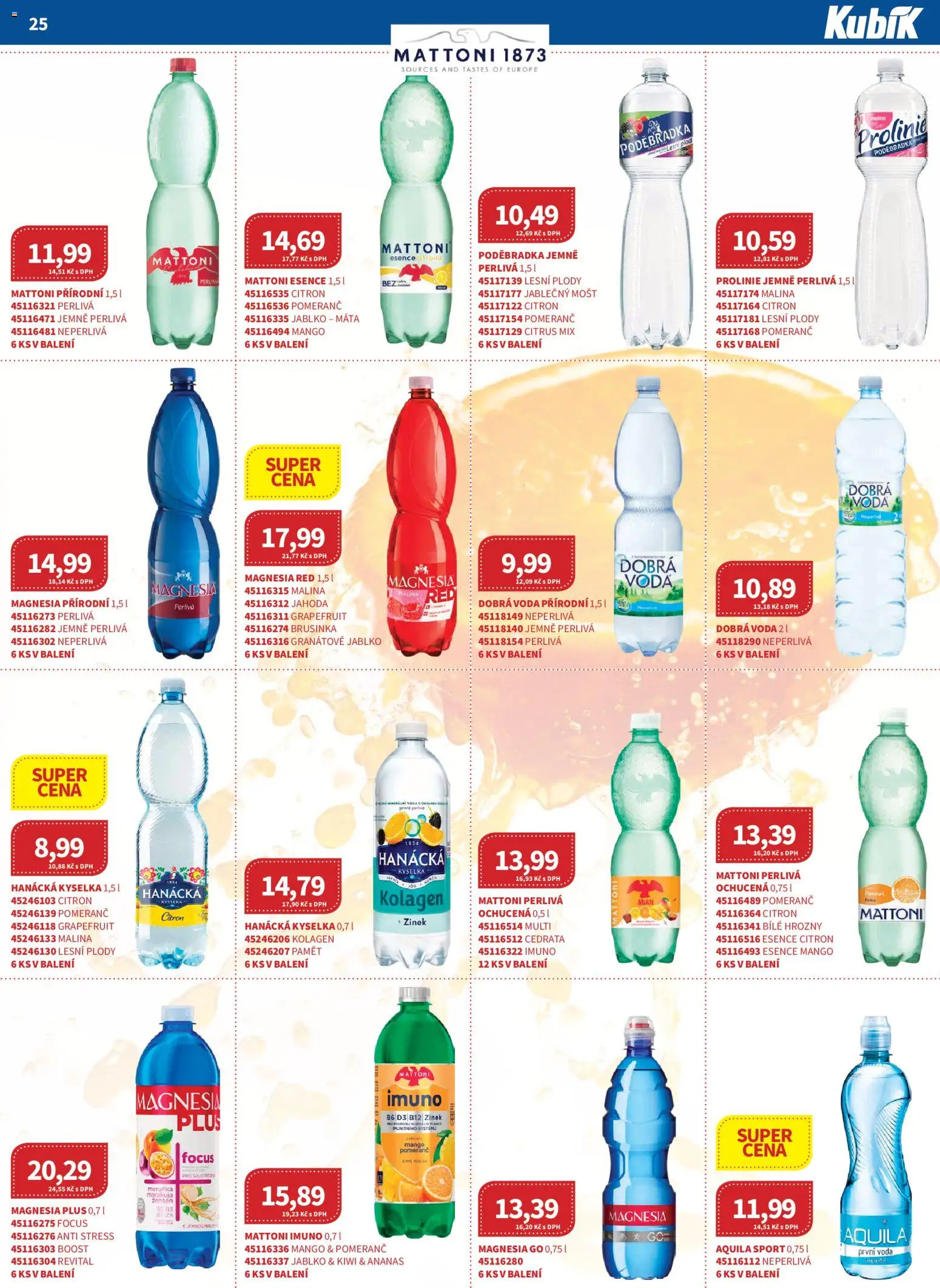 Kubík leták - Velkoobchod 11/2025 od 01.11.2025 | Strana: 25 | Produkty: Ananas, Poděbradka ProLinie, Hrozny, Prolinie