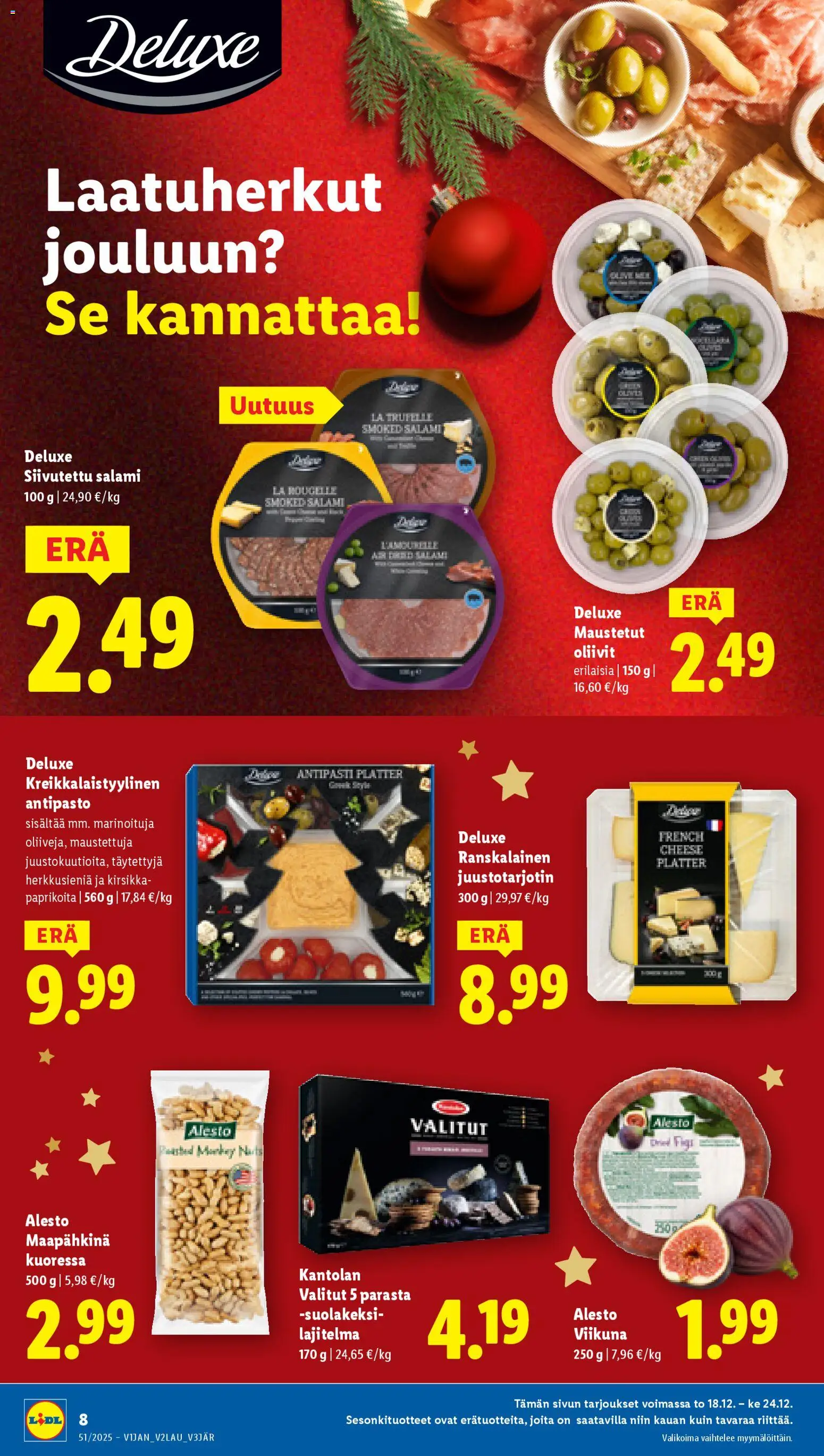 Lidl tarjoukset - Helsinki – voimassa 18.12.2025 alkaen | Sivu: 8 | Tuotteet: Salami