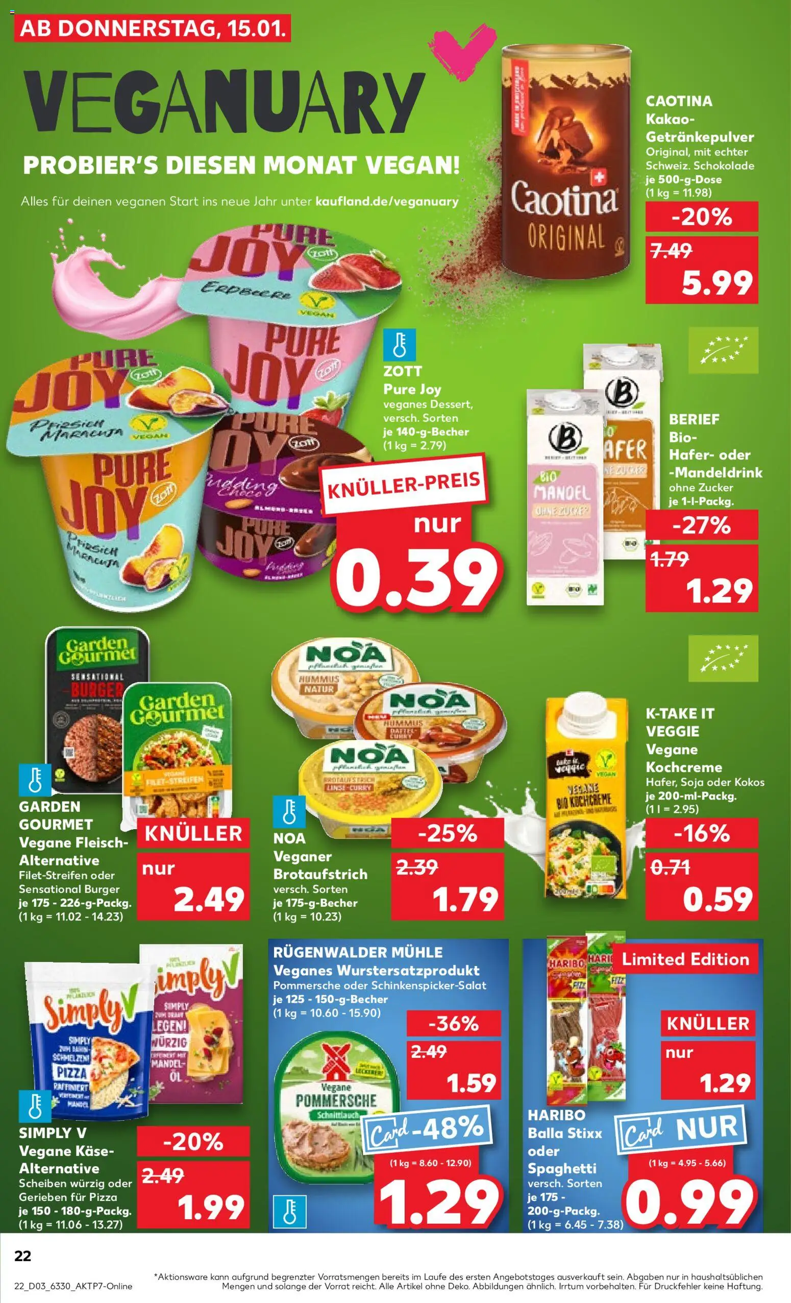 Kaufland prospekt Kiel	 – gültig ab 15.01.2026 | Seite: 22 | Produkte: Haribo, Burger, Zucker, Pizza