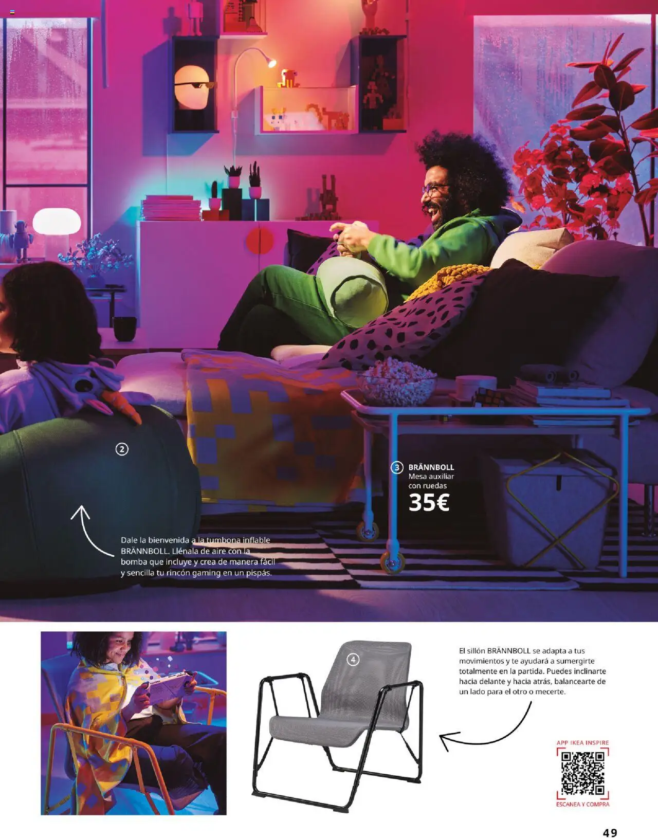 Catálogo IKEA Salones │ válido desde el 17.02.2025 | Página: 49 | Productos: Té, Mesa auxiliar, Sillón, Mesa