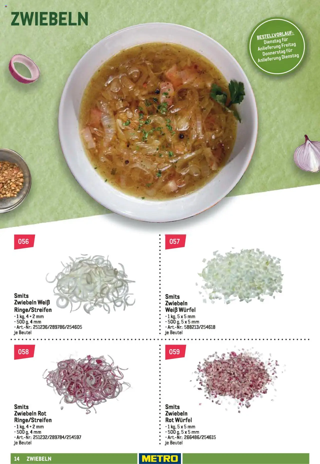Metro Schnittwaren Spezial – gültig ab 04.02.2025 | Seite: 14 | Produkte: Zwiebeln