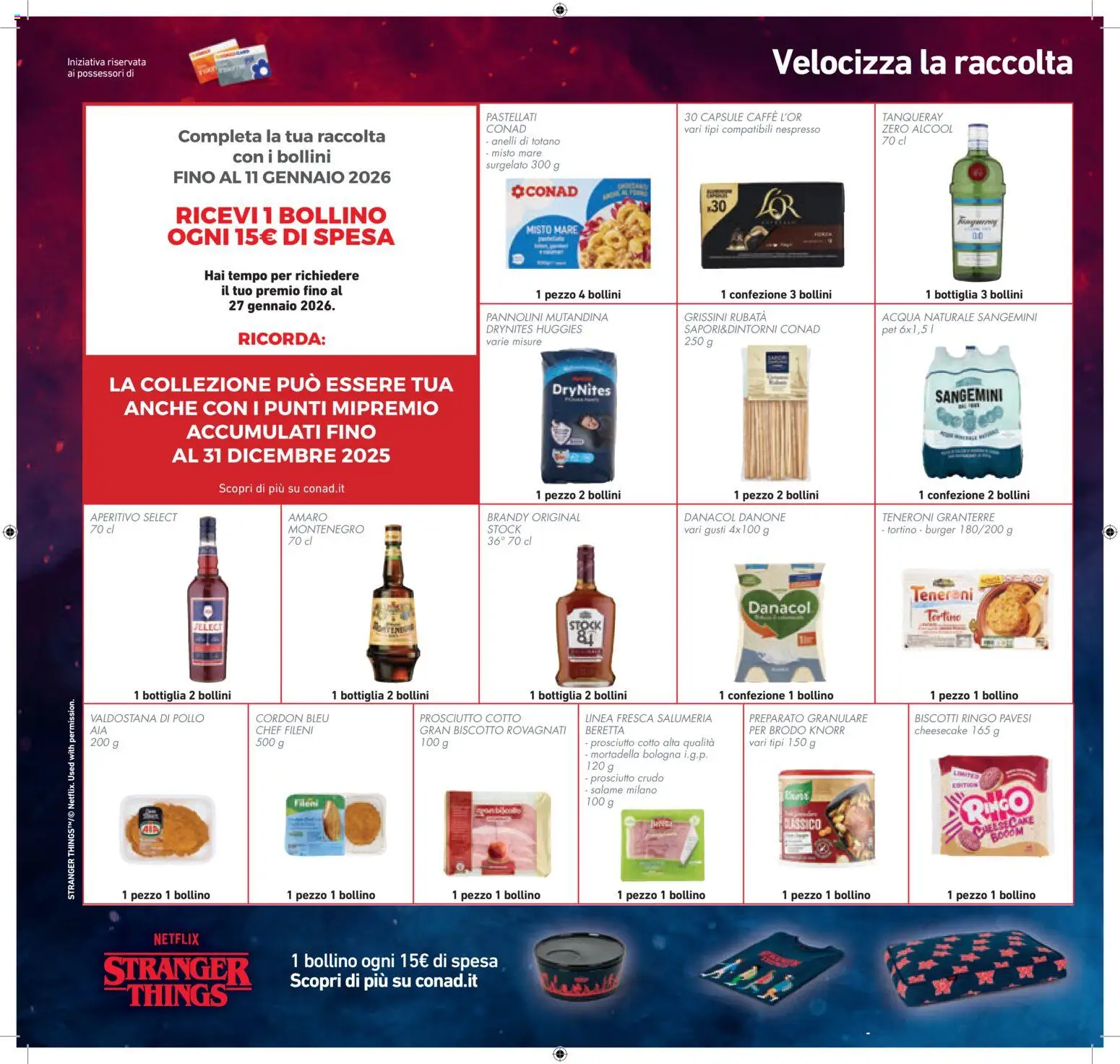 Volantino Conad del 27.12.2025 | Pagina: 44 | Prodotti: Yogurt, Acqua naturale, Mortadella, Grissini