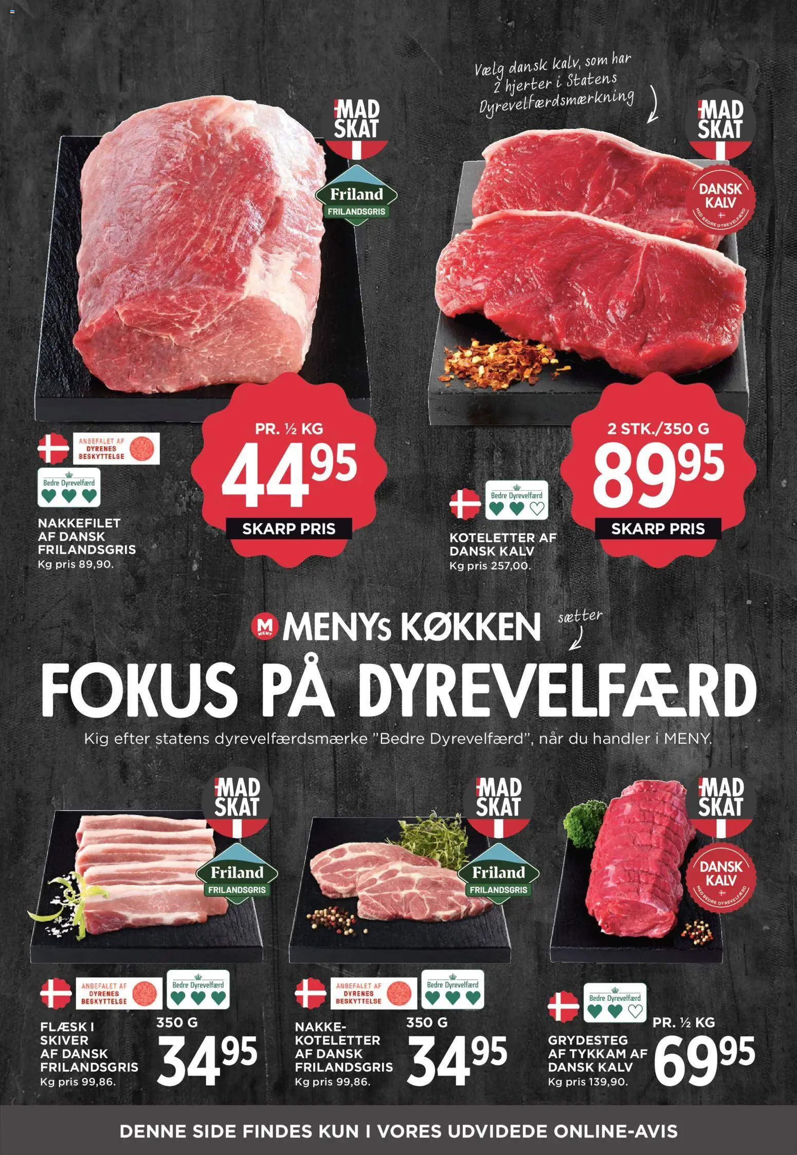 Meny tilbudsavis – gyldig fra 27.02.2026 | Side: 28 | Produkter: Koteletter, Nakkefilet, Søm