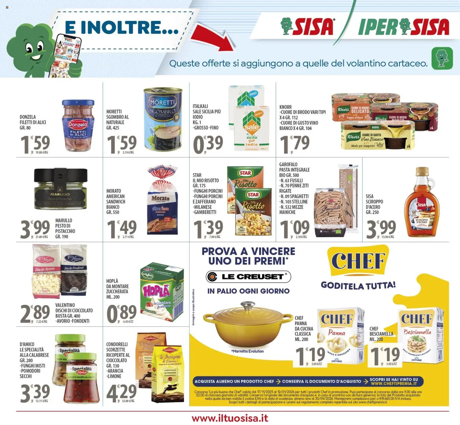 Volantino SISA del 05.12.2025 | Pagina: 22 | Prodotti: Sale, Vino, Pomodori, Pesto