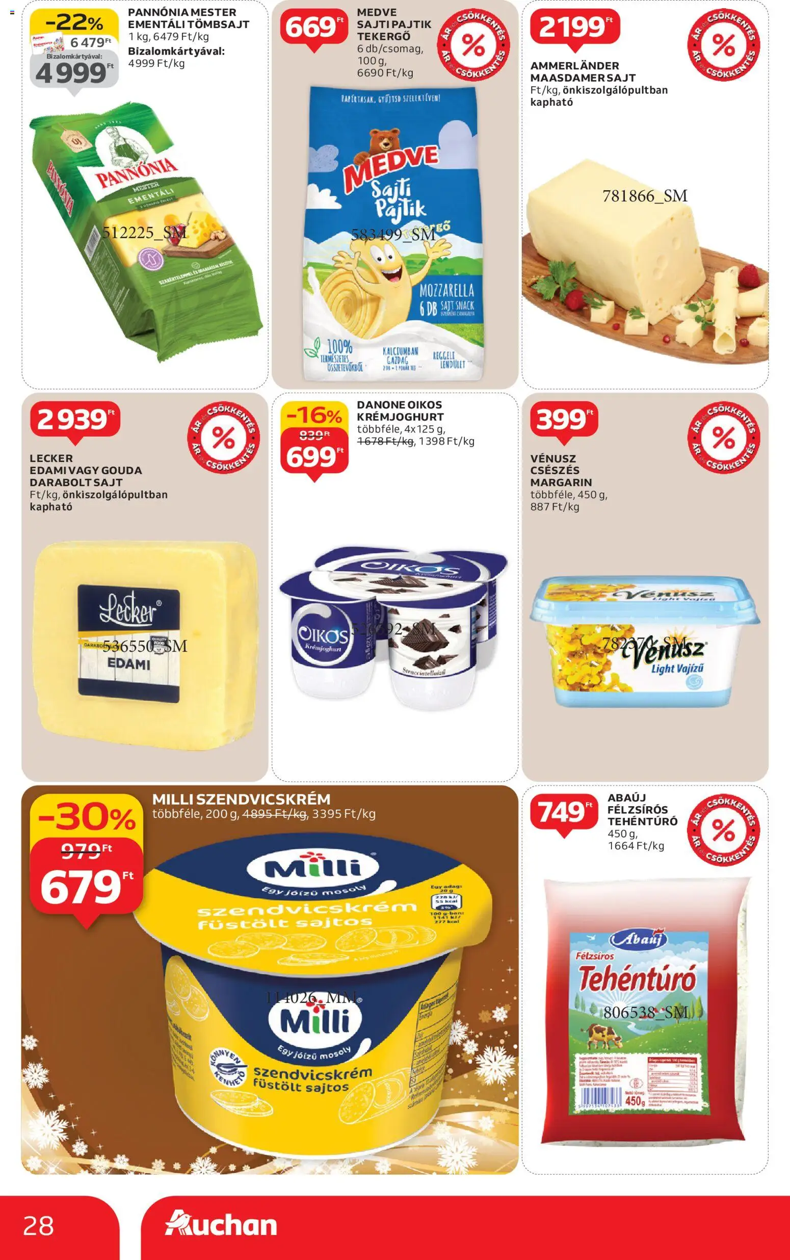 Auchan akciós ujság - amely érvényes a következő dátumtól: 04.12.2025 | Oldal: 28