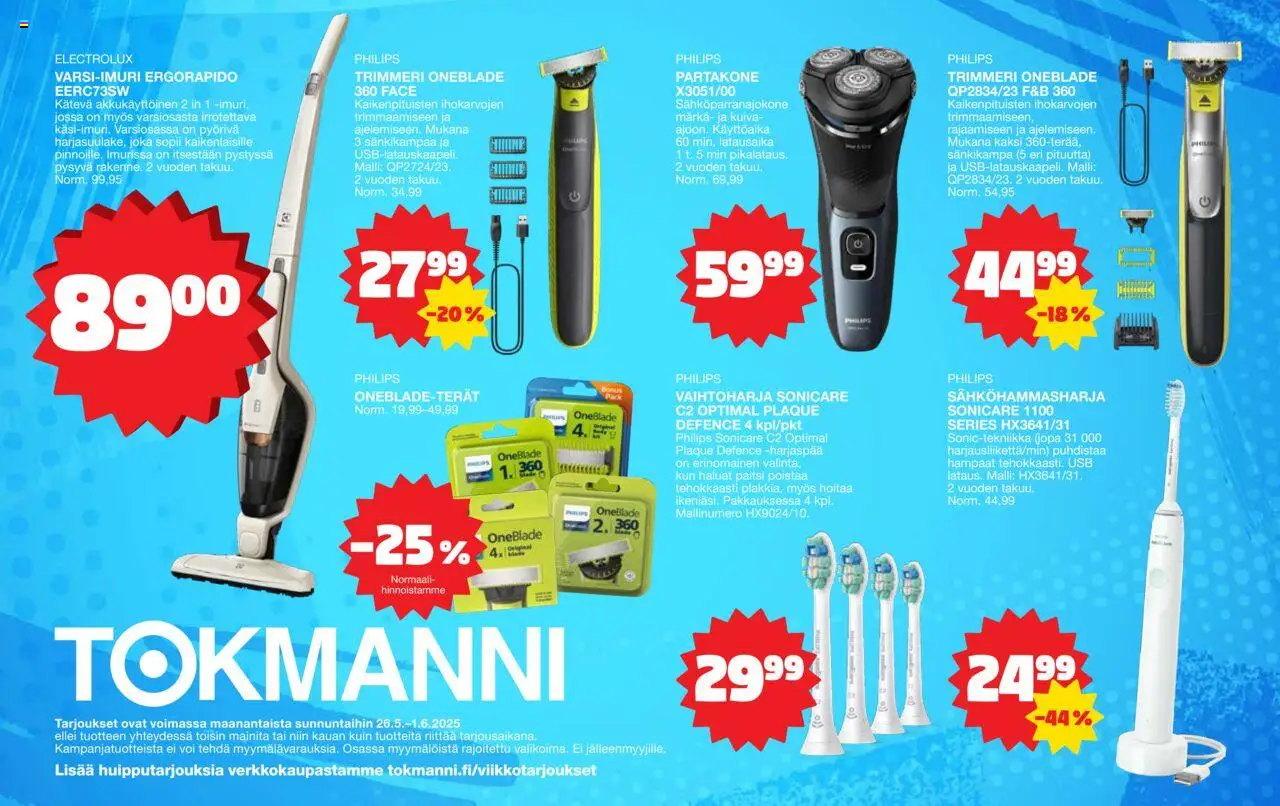  | Sivu: 4 | Tuotteet: Sähköhammasharja, Partakone, Voi, Trimmeri
