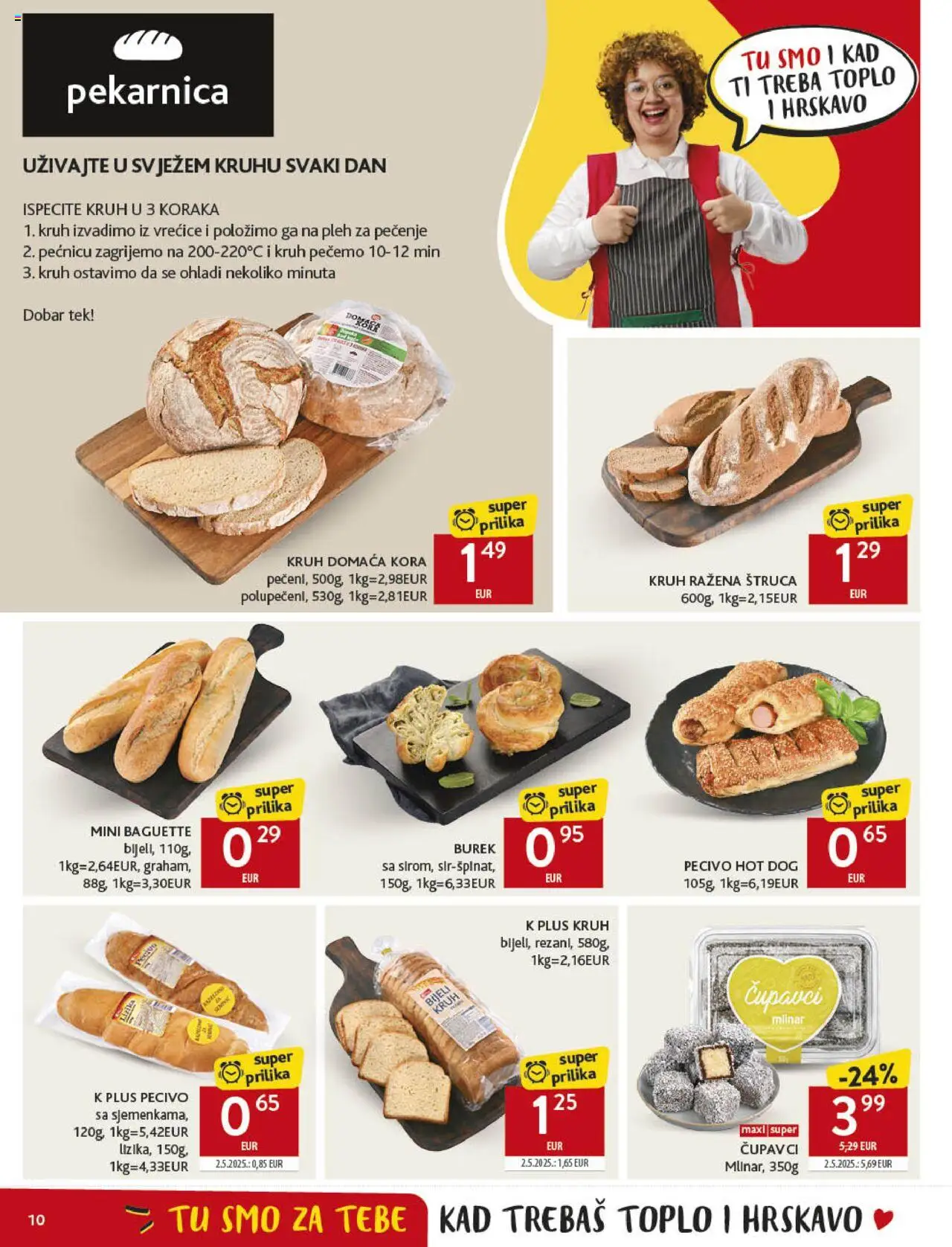 Konzum katalog | vrijedi od 10.09.2025 | Stranica: 10 | Proizvodi: Kruh, Burek, Pecivo