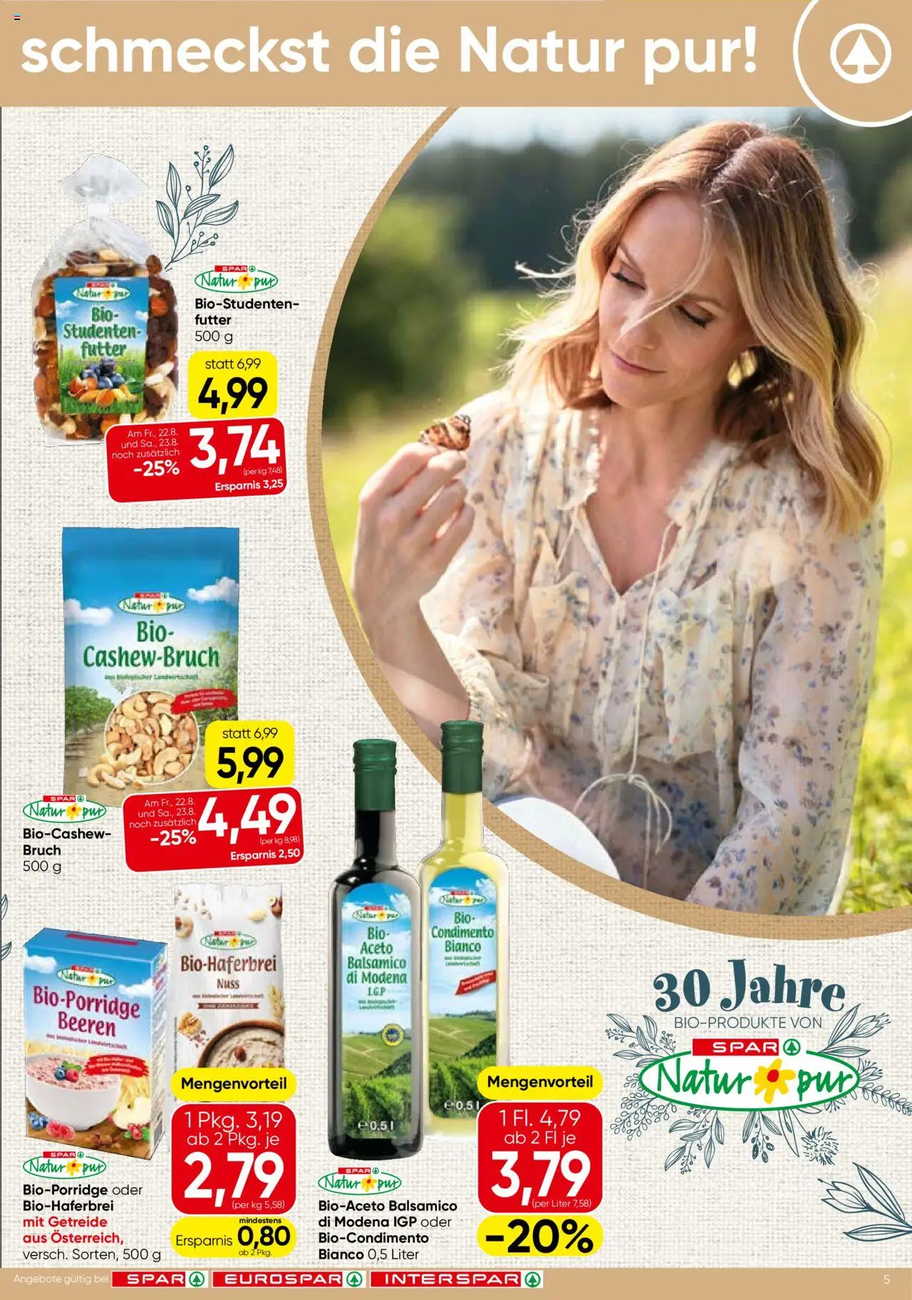 Spar Natur*pur - Tirol gültig ab 21.08.2025 | Seite: 5 | Produkte: Getreide