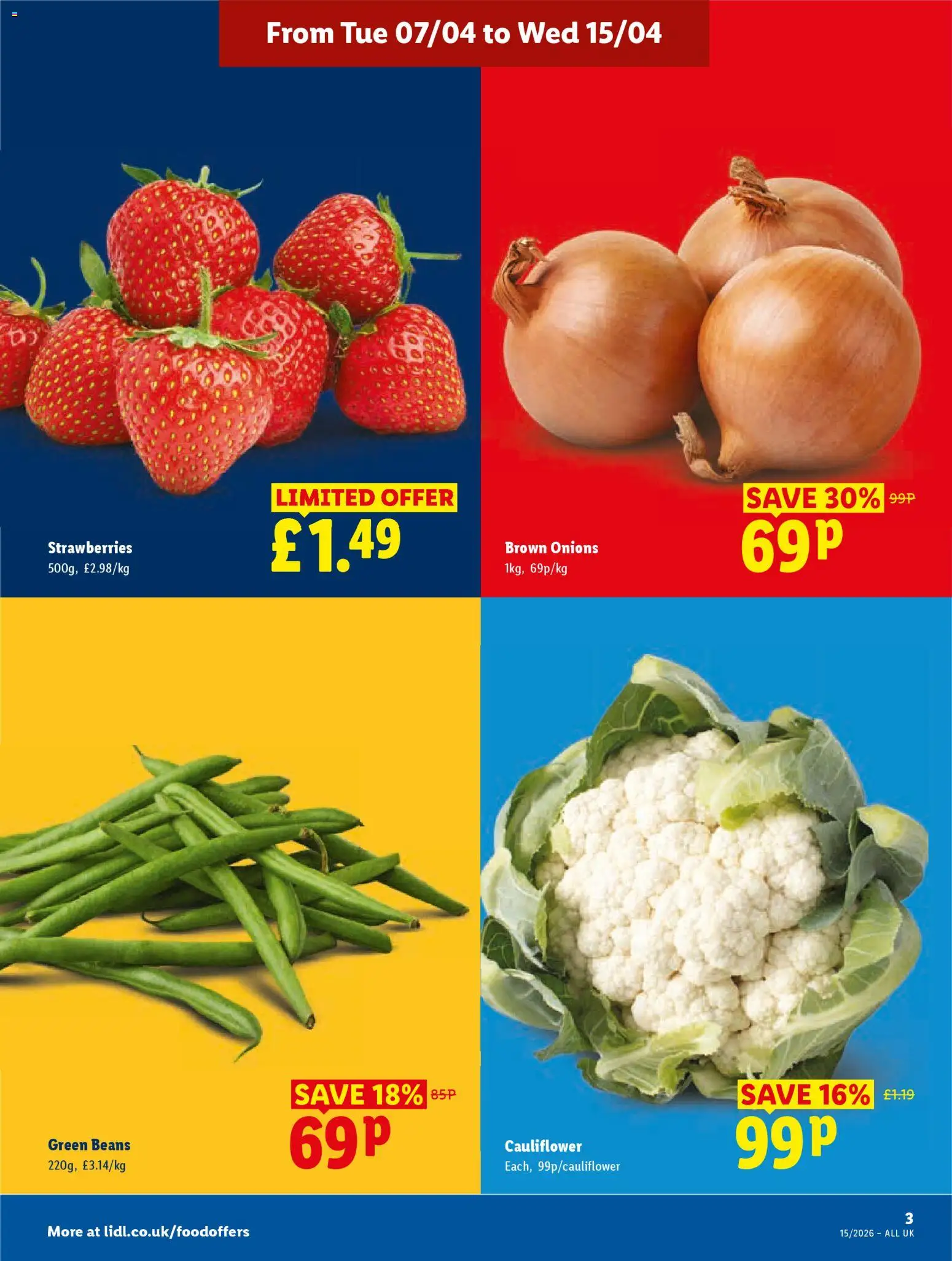 {H1} | Page: 3 | Products: Green beans, Strawberries, Sertésköröm