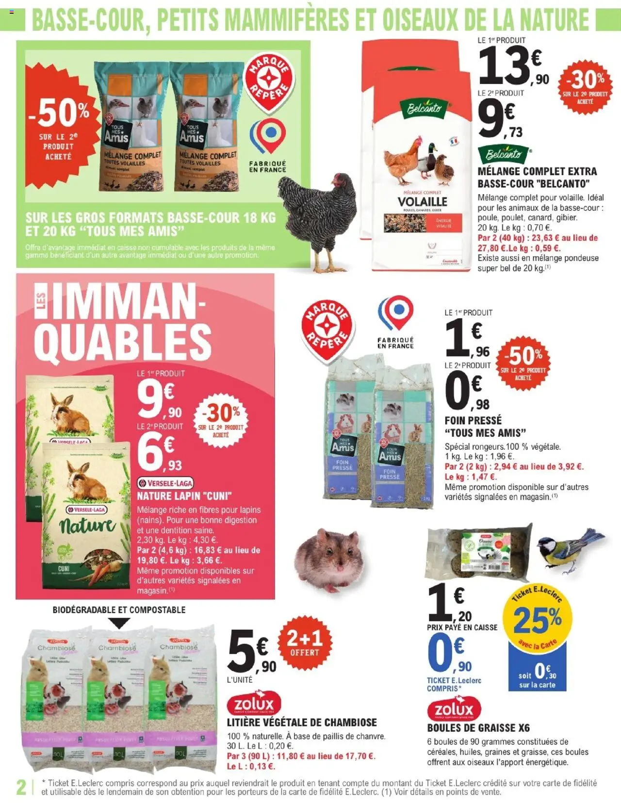  | Page: 2 | Produits: Base, Lapin, Volaille, Litière