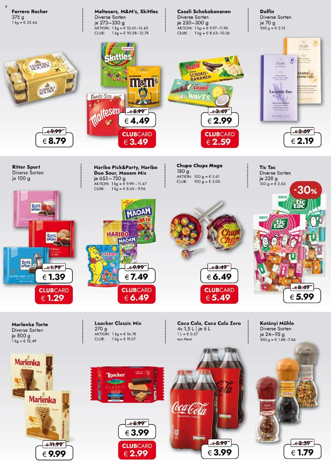 Travel Free  Aktionsangebote – gültig ab 19.09.2025 | Seite: 5 | Produkte: Mühle, Coca cola, Ritter sport, Bananen