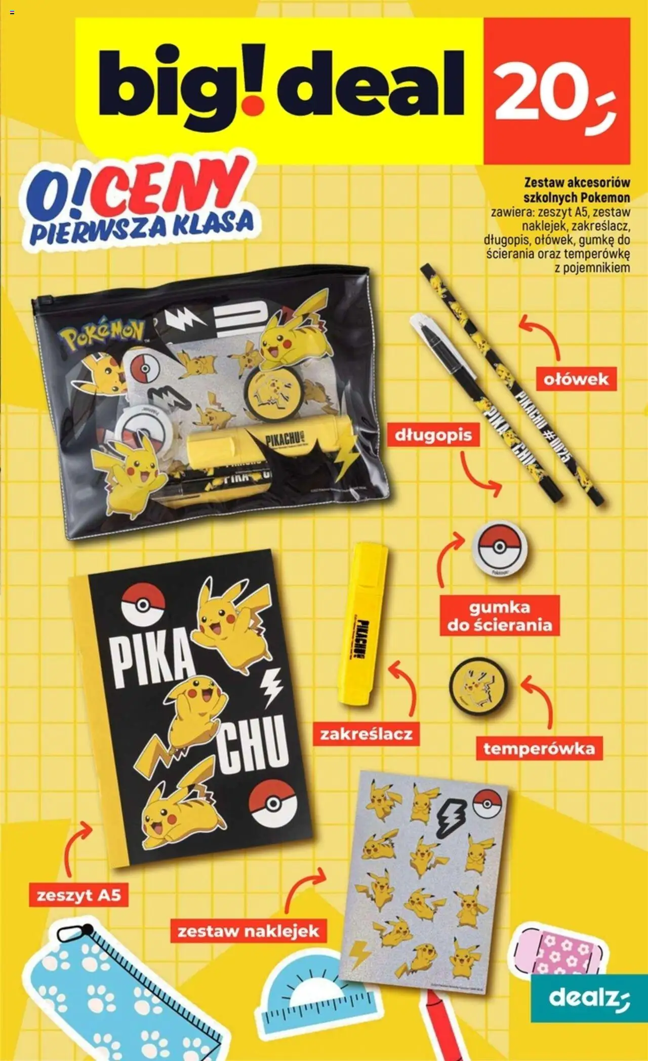 Dealz Gazetka od 31.07.2025 | Strona: 37 | Produkty: Temperówka, Zeszyt
