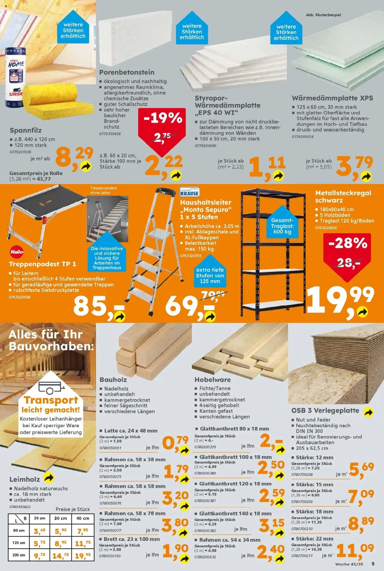 Globus Baumarkt prospekt Wächtersbach	 – gültig ab 03.11.2025 | Seite: 9