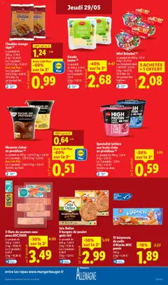  | Page: 13 | Produits: Pêche, Mini Babybel, Filet de saumon, Cheddar