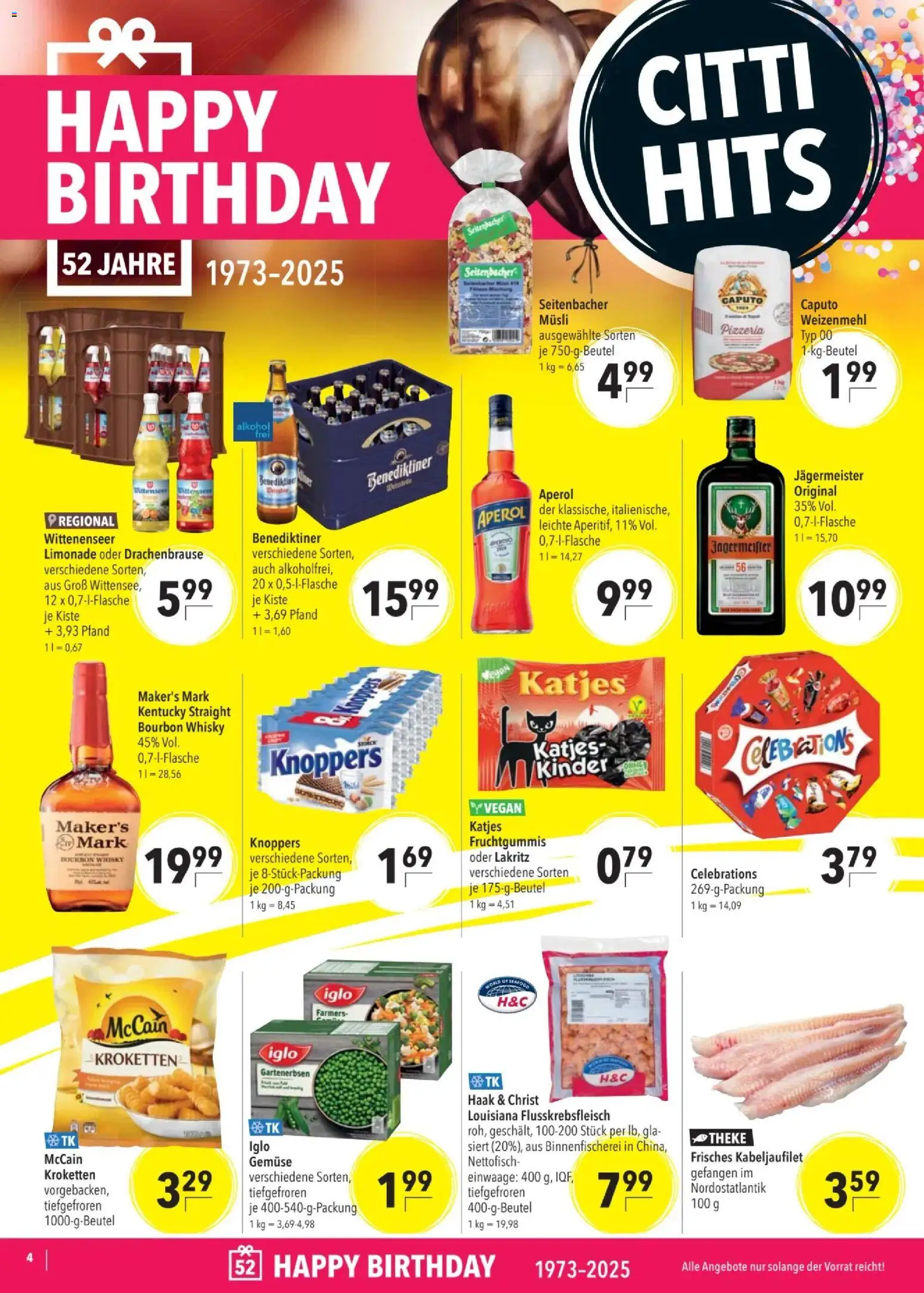 CITTI tilbudsavis – gyldig fra 05.11.2025 | Side: 4 | Produkter: Bourbon, Whisky, Müsli